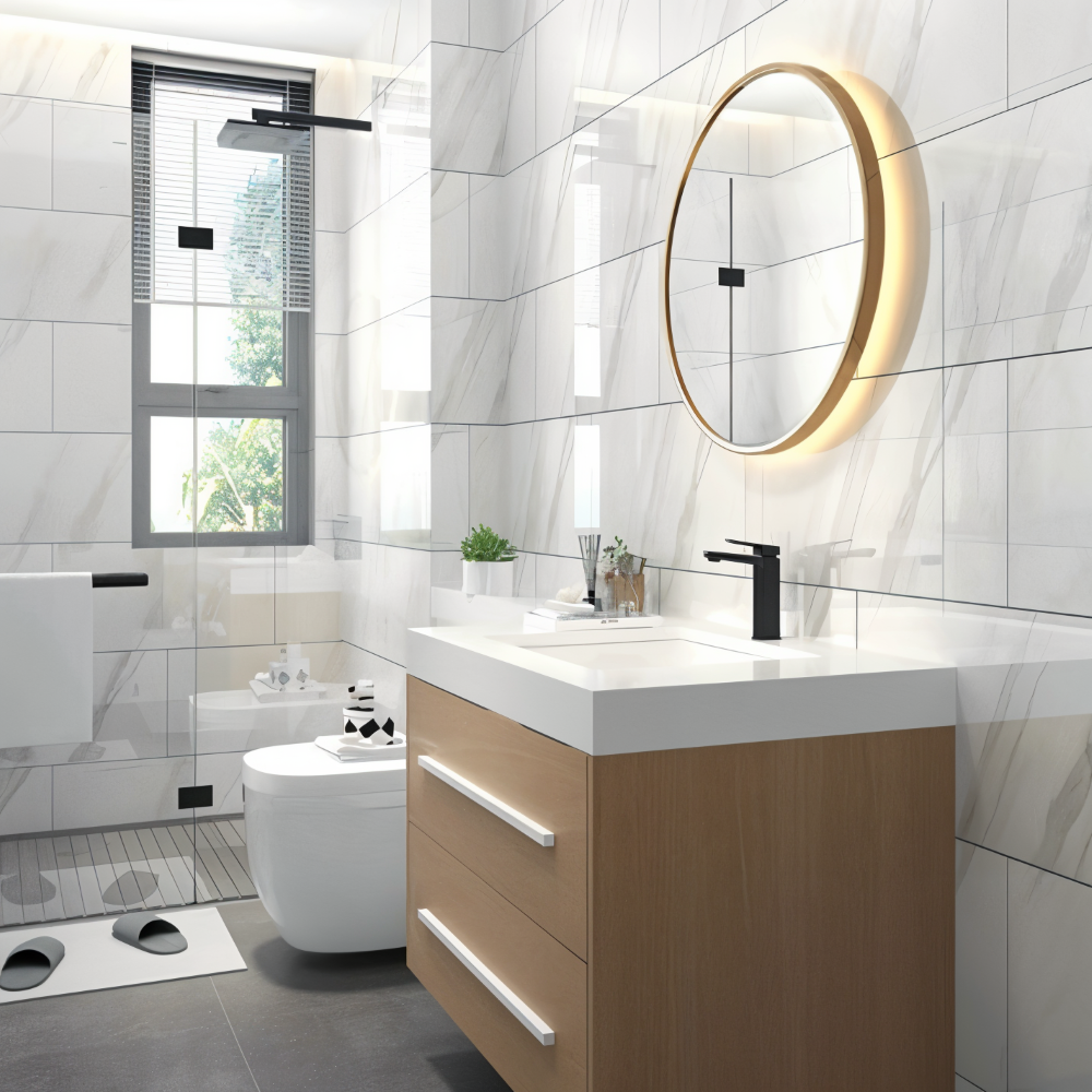 GlossyLux Väggpaneler - Vattentät, Självhäftande PVC Panel för Väggmontering