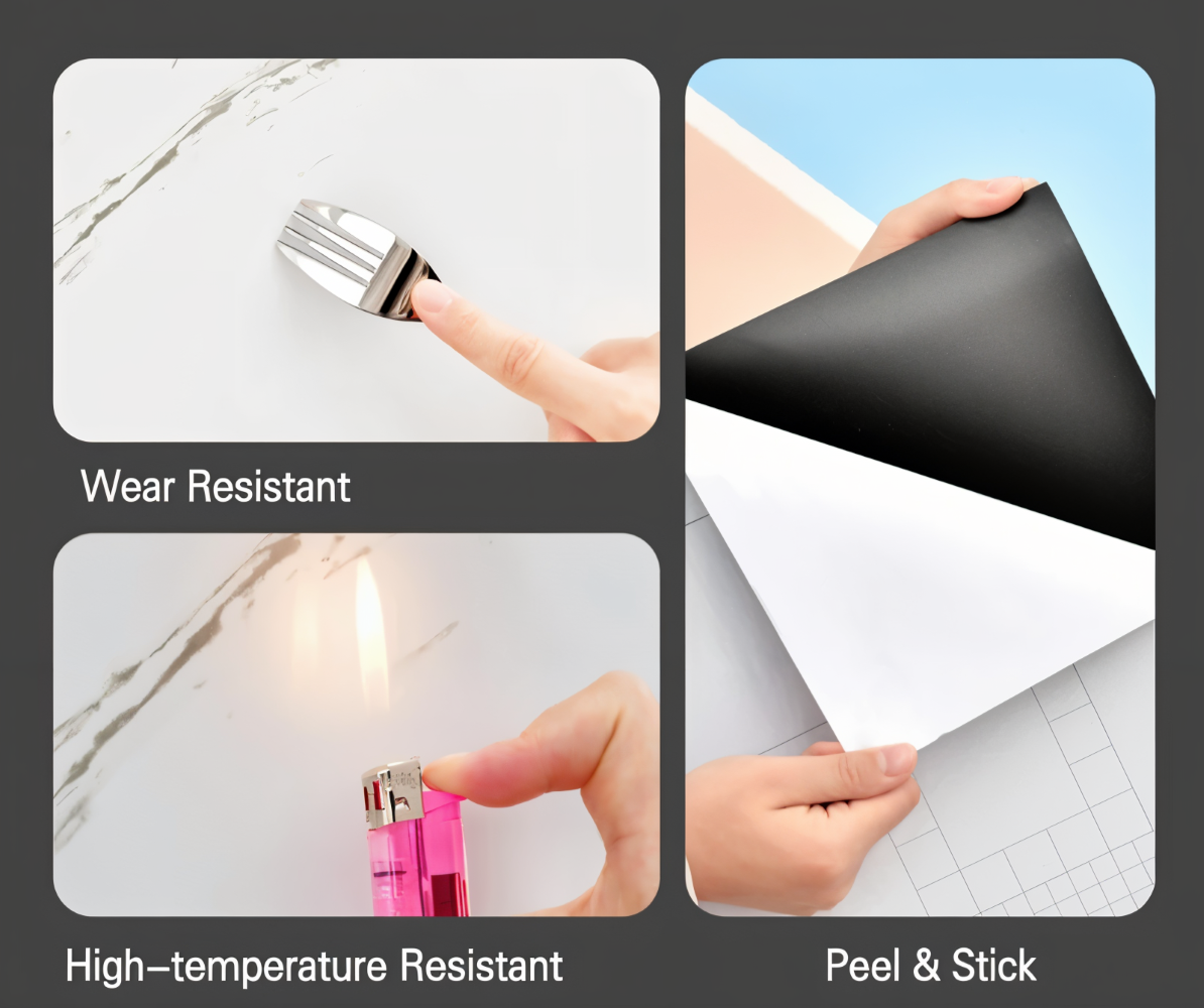GlossyLux Väggpaneler - Vattentät, Självhäftande PVC Panel för Väggmontering