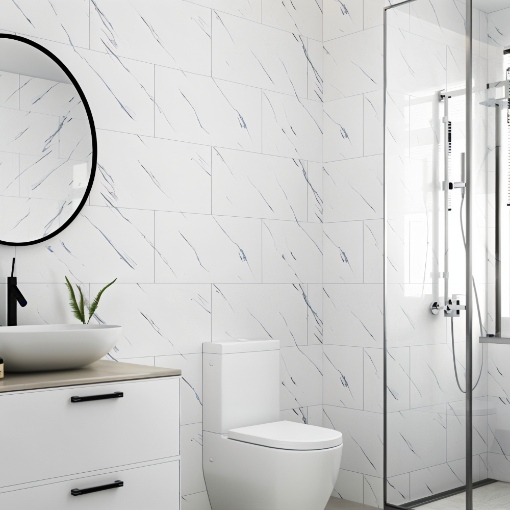 GlossyLux Väggpaneler - Vattentät, Självhäftande PVC Panel för Väggmontering