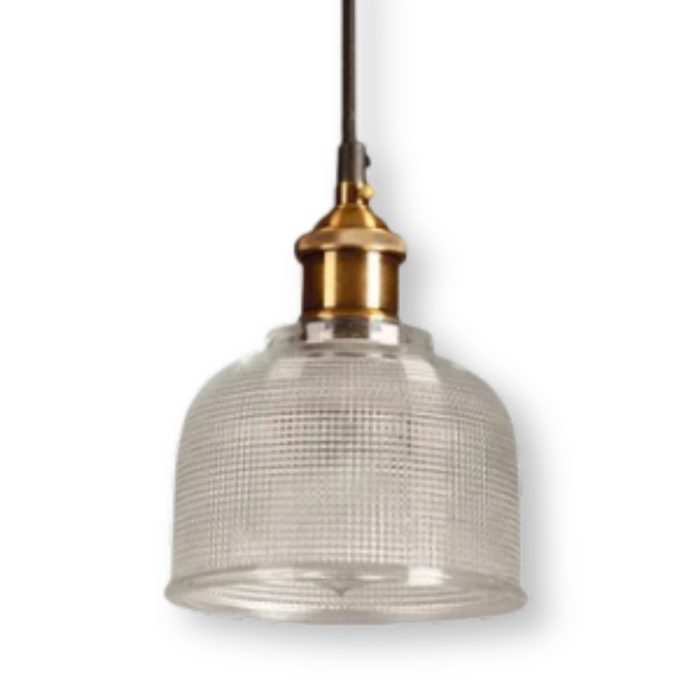 Glansig Bell Taklampa - Färgglad Retro Glas Taklampa-Modern Hängande Lampa