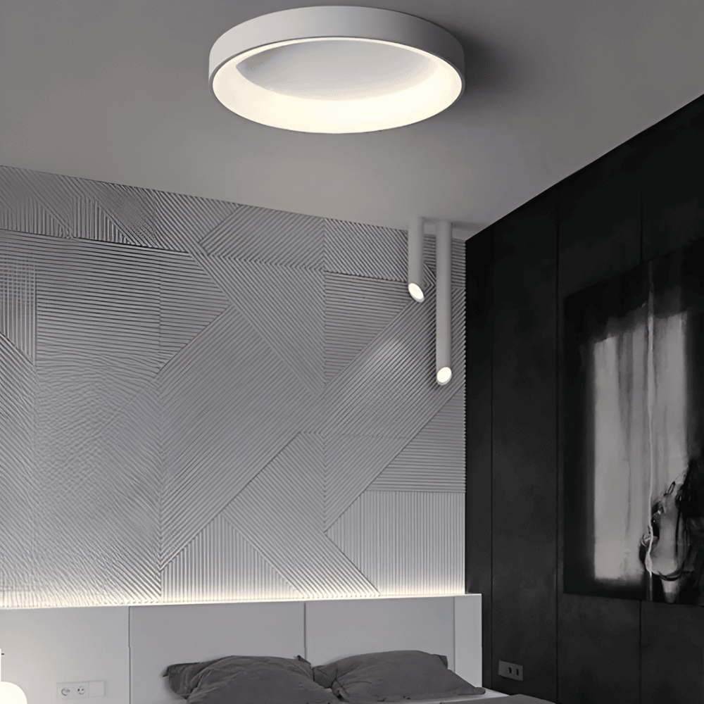 Halo Shine - Rund LED-Taklampa - Taklampa för Utanpåliggande Montering