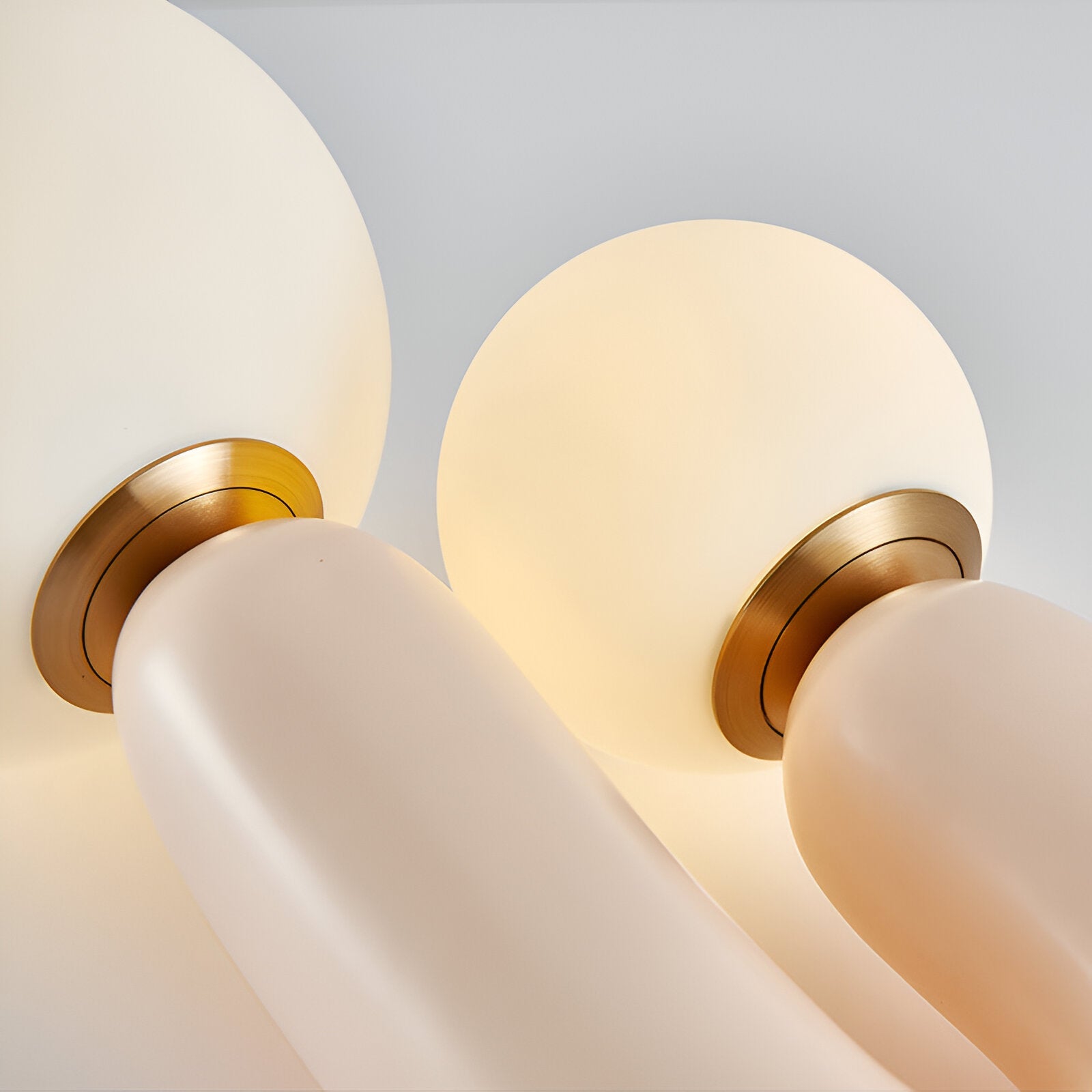 Harz U Bordslampa - Nordisk Dual Glas Globus Bordslampa - Kreativ Kaktuslampa