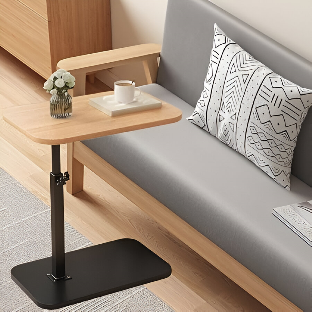 Höj- och sänkbar Modern Sidobord med Träskiva