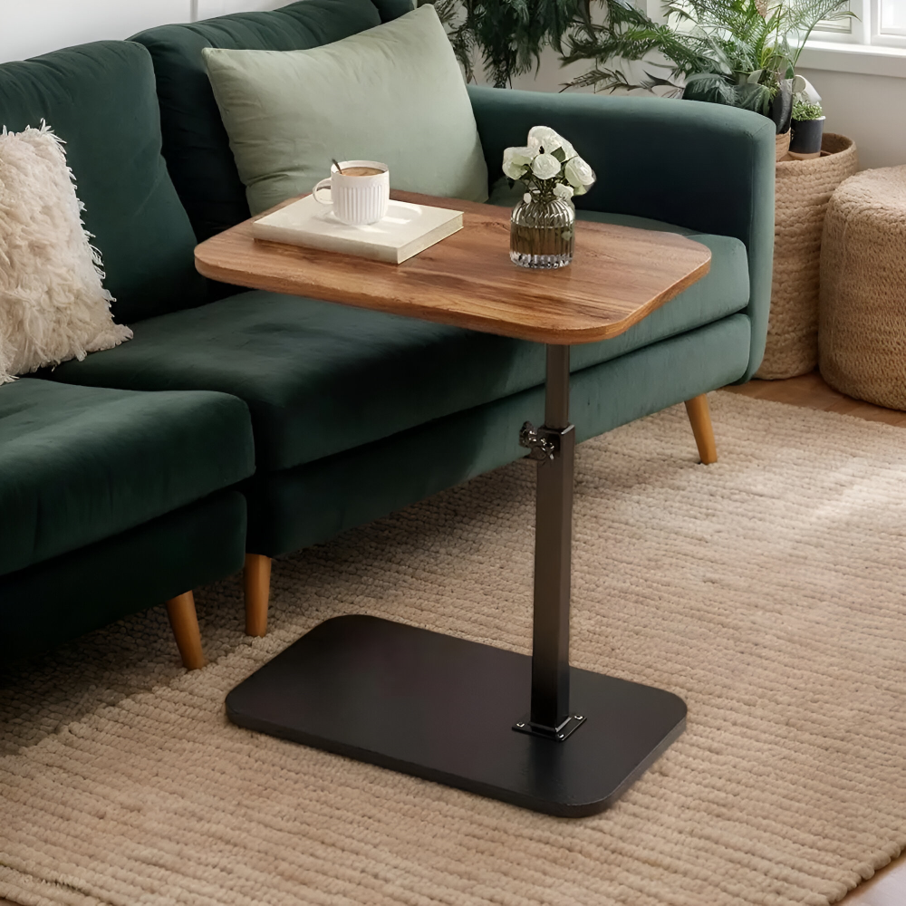 Höj- och sänkbar Modern Sidobord med Träskiva