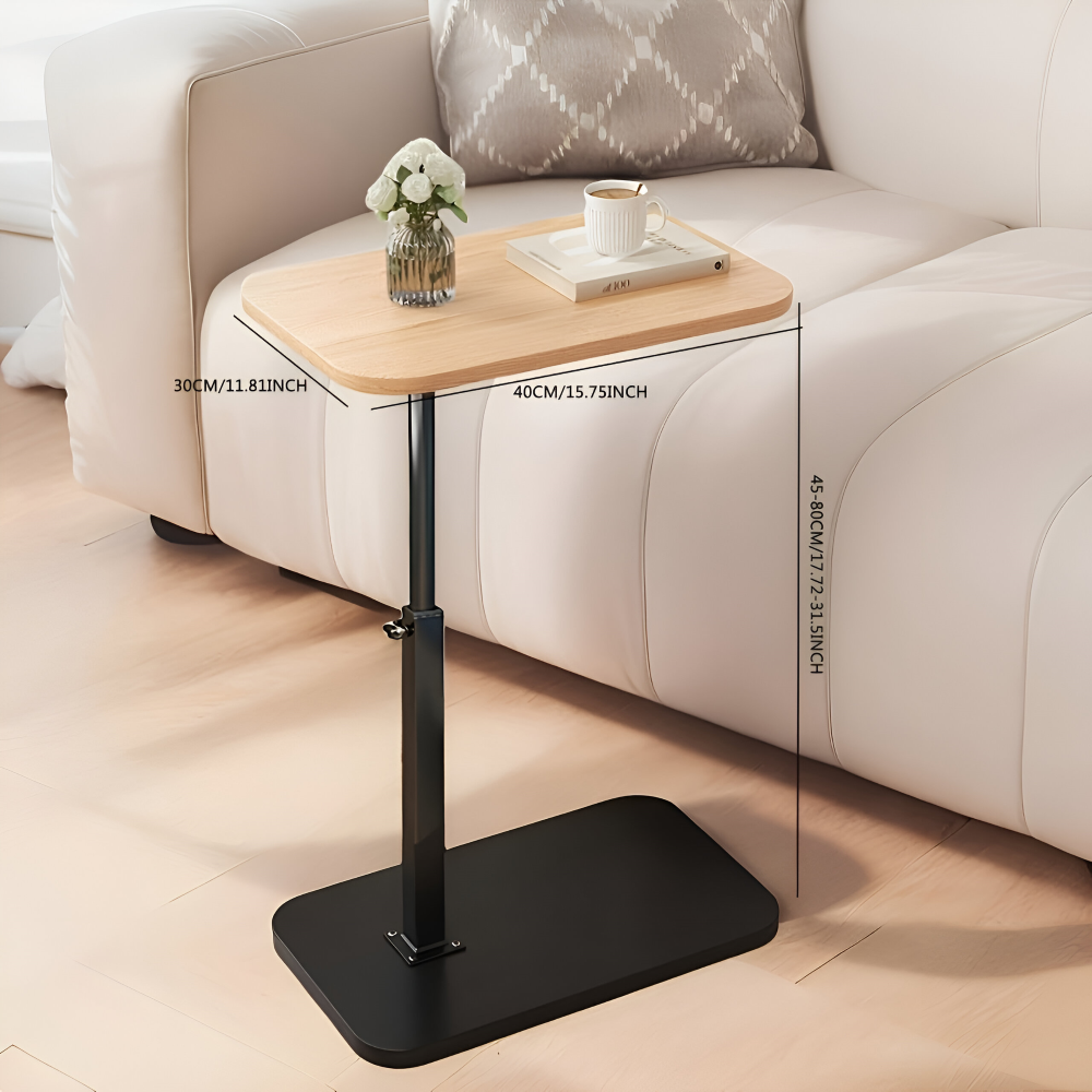 Höj- och sänkbar Modern Sidobord med Träskiva