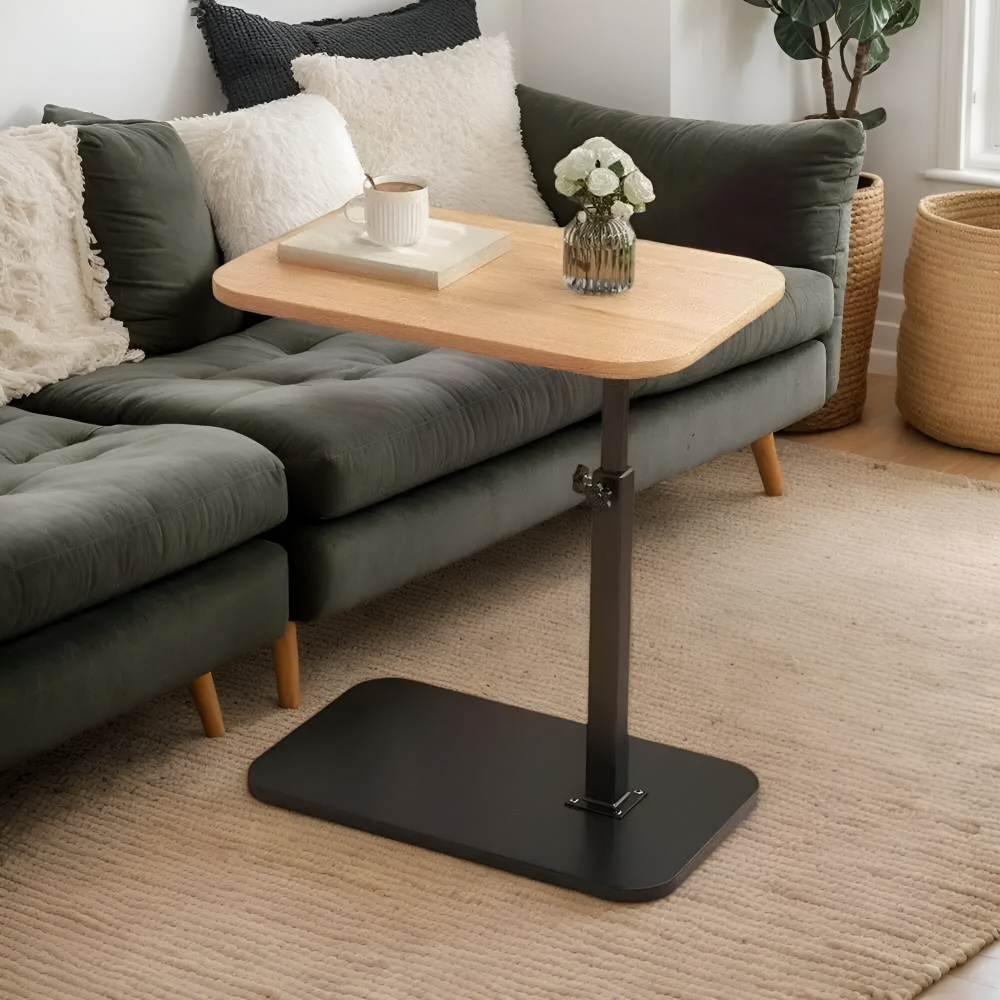 Höj- och sänkbar Modern Sidobord med Träskiva