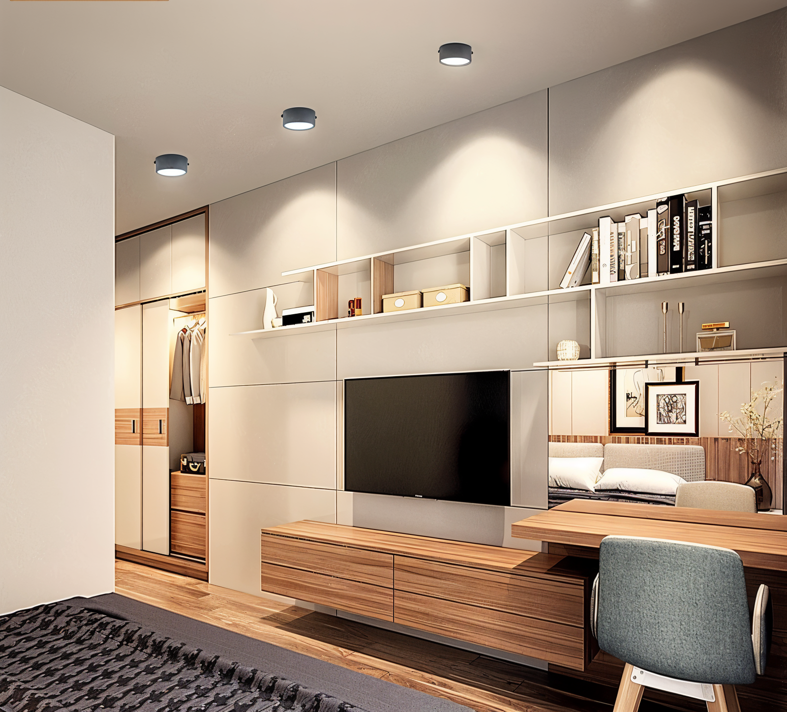 AluminBeam - Ultra Slim Runda LED Taklampa