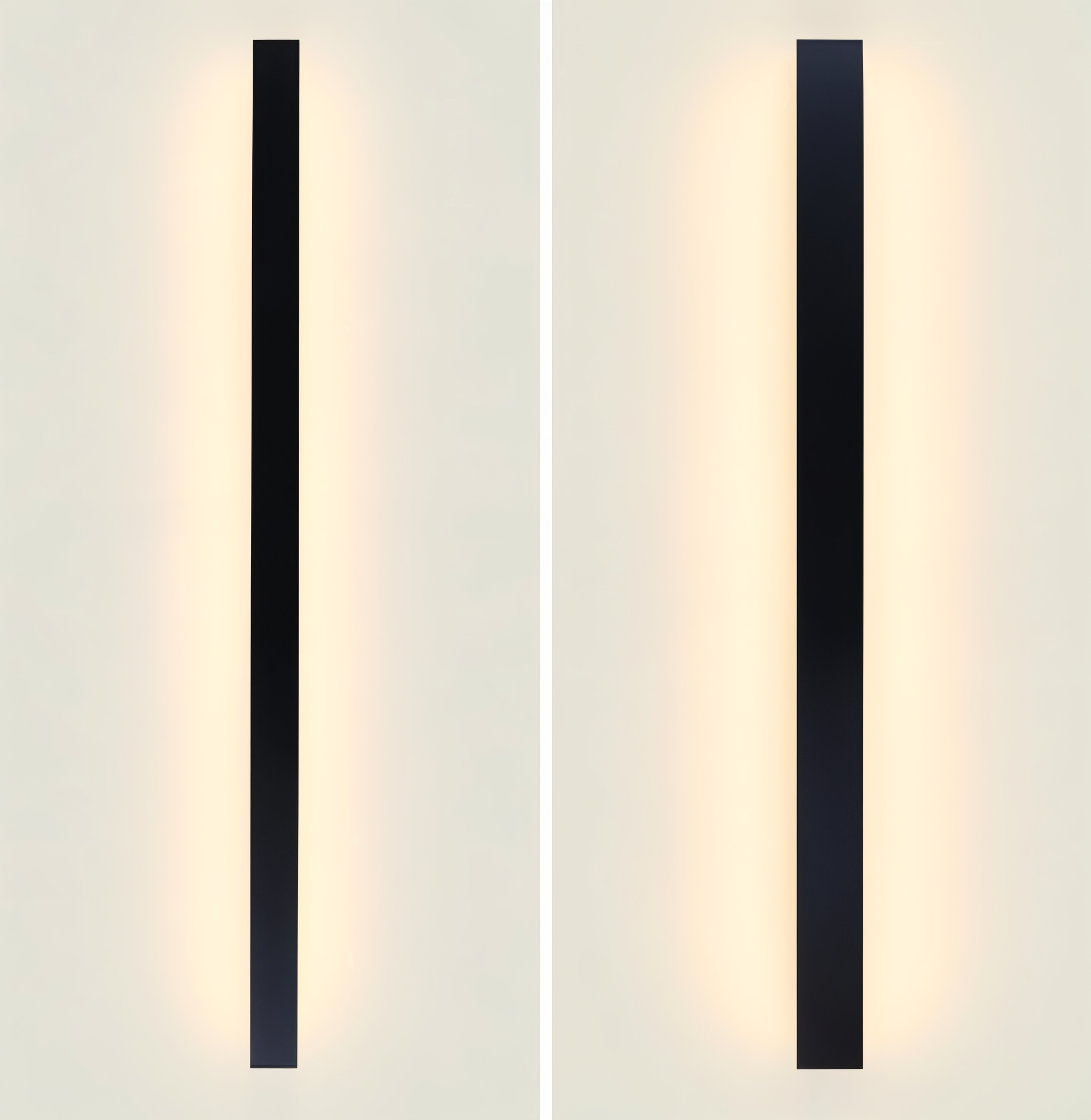 Strip Wandleuchte - Svart Vit Linjär Vägglampa - IP65 Vägglampa Design - Inomhus Utomhus LED Vägglampor