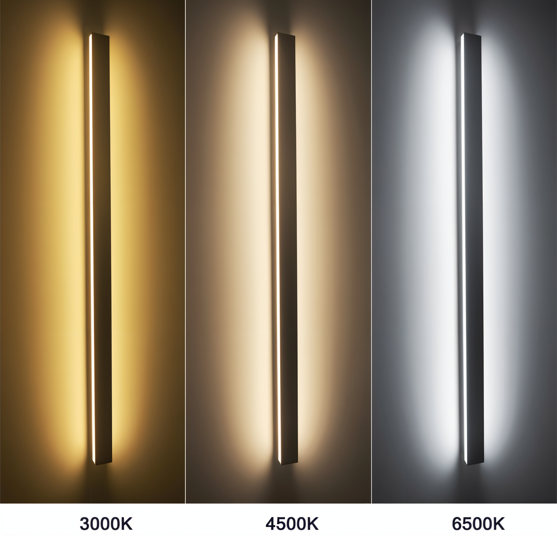 Strip Wandleuchte - Svart Vit Linjär Vägglampa - IP65 Vägglampa Design - Inomhus Utomhus LED Vägglampor