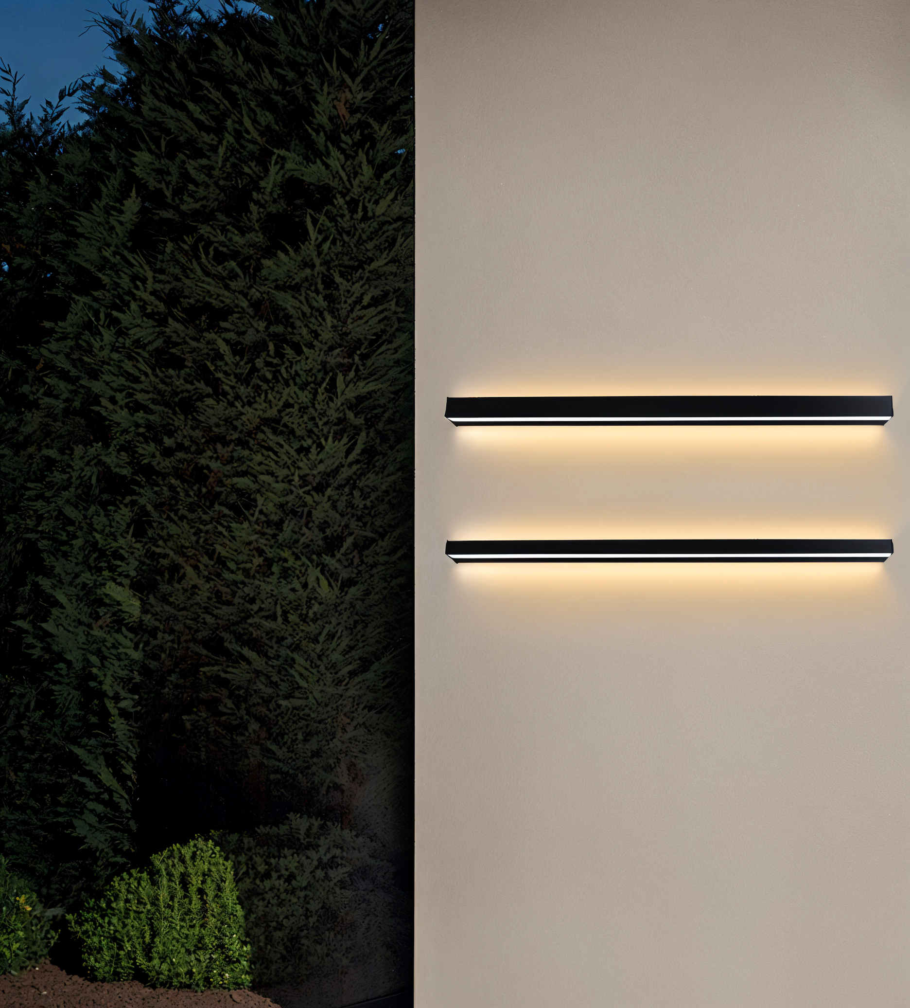 Strip Wandleuchte - Svart Vit Linjär Vägglampa - IP65 Vägglampa Design - Inomhus Utomhus LED Vägglampor