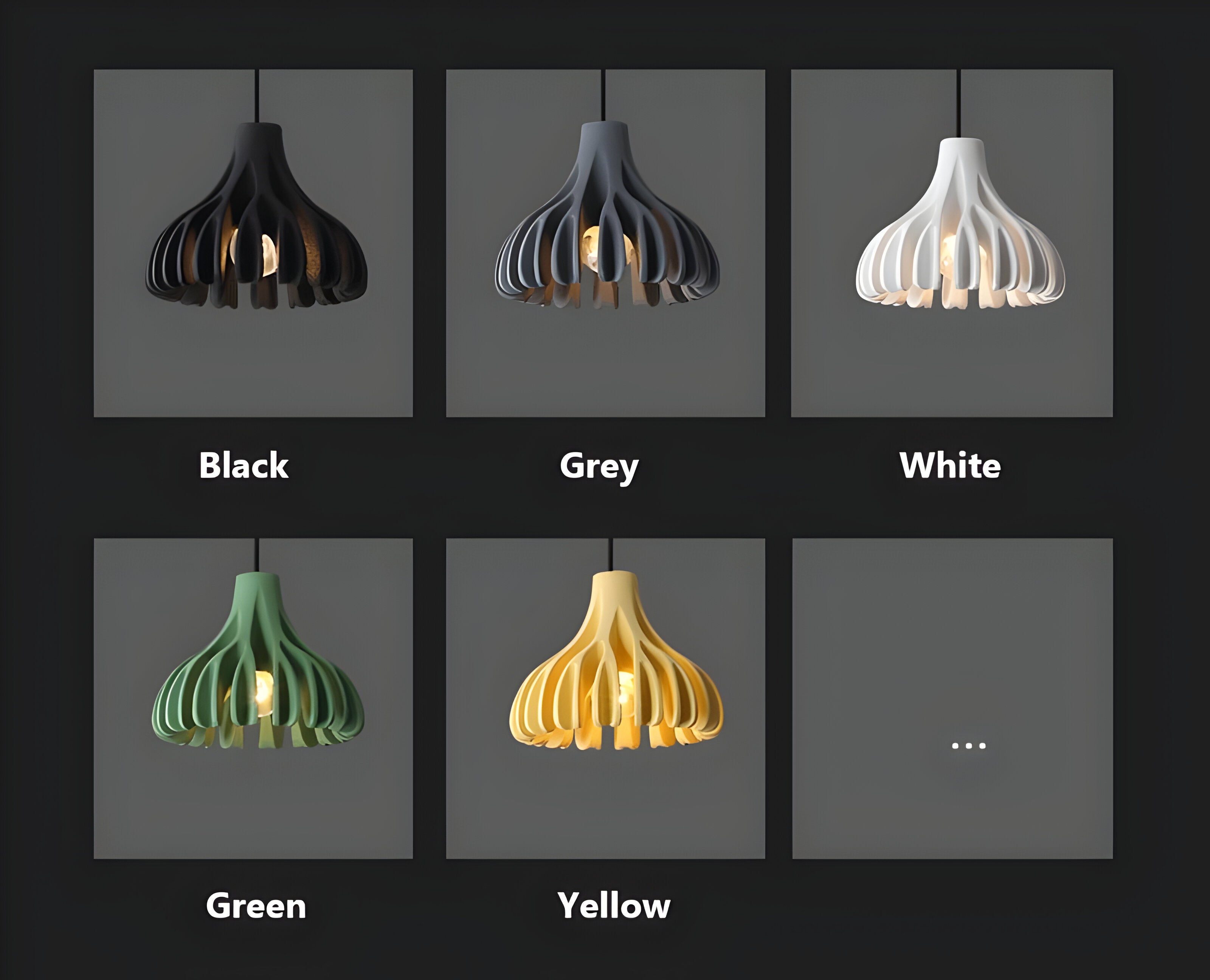 Bloomy Pendellampa - Creative Macaron Hängande Lampa Tillverkad av Harts