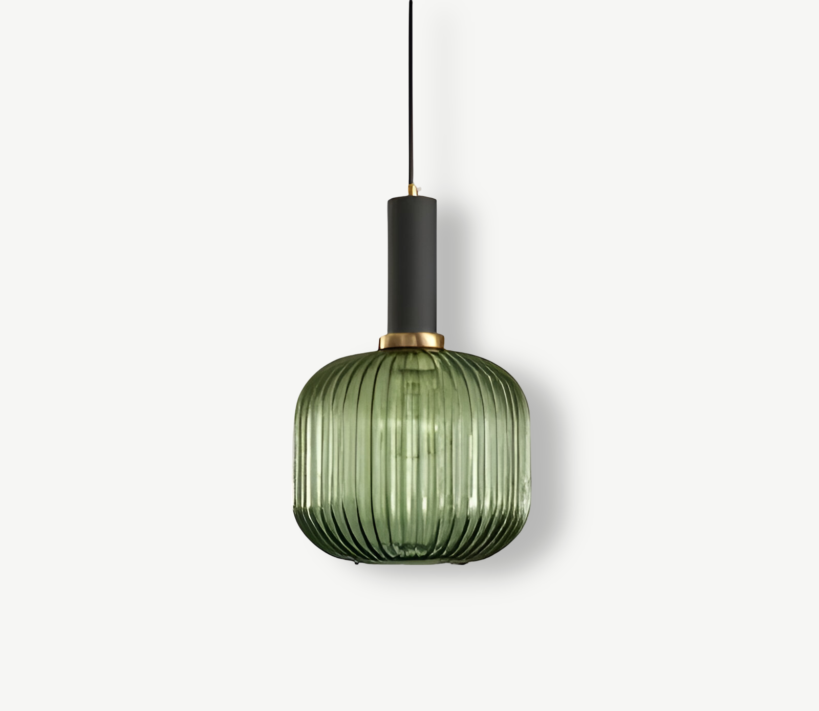HuedRibbad Taklampa- Randig Ljuskrona i Vintageglas