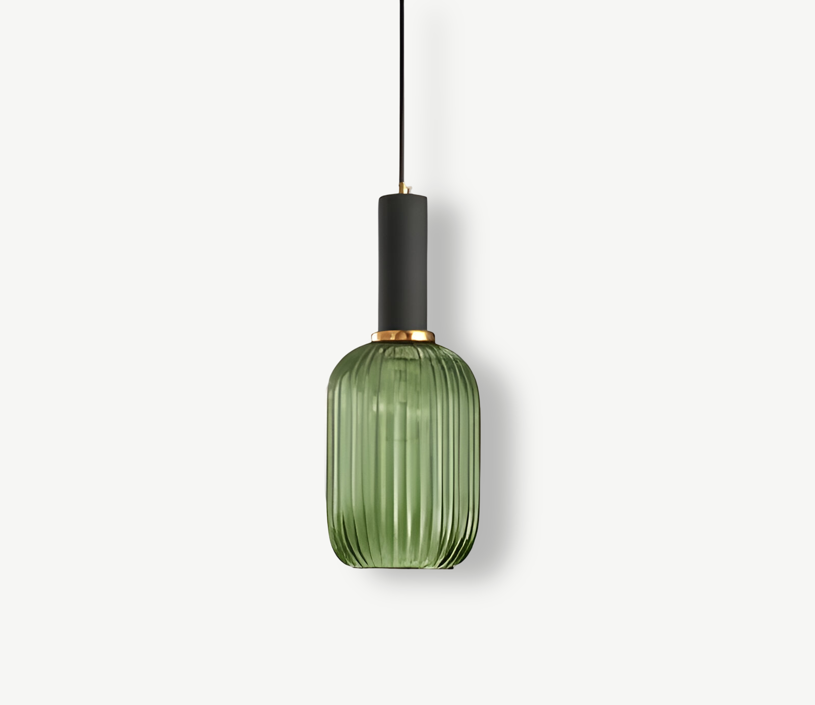 HuedRibbad Taklampa- Randig Ljuskrona i Vintageglas