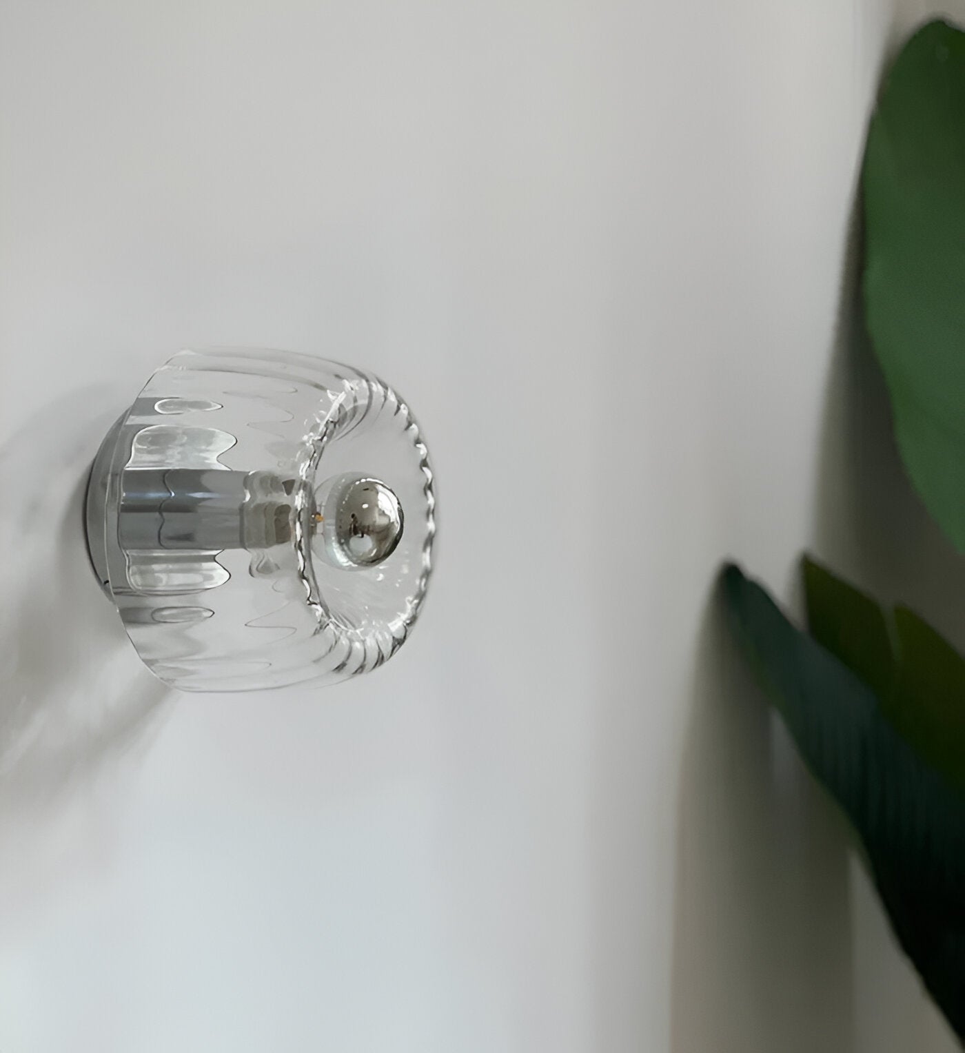KnobRay Vägglampa - Ribbad Glasvägglampa - Bauhaus Vägglampa