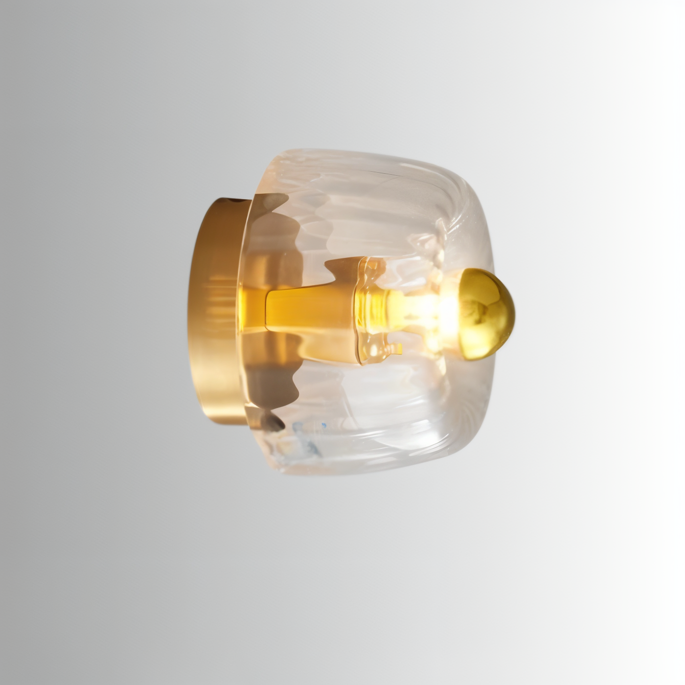 KnobRay Vägglampa - Ribbad Glasvägglampa - Bauhaus Vägglampa