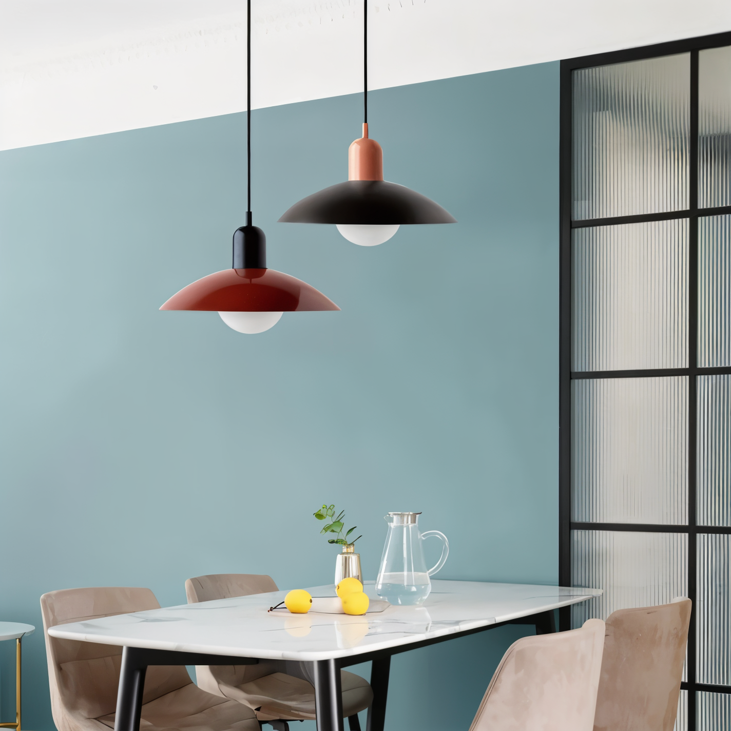 Macaron Pop Pendellampa - Livlig Bauhaus Kuppel Hänglampa