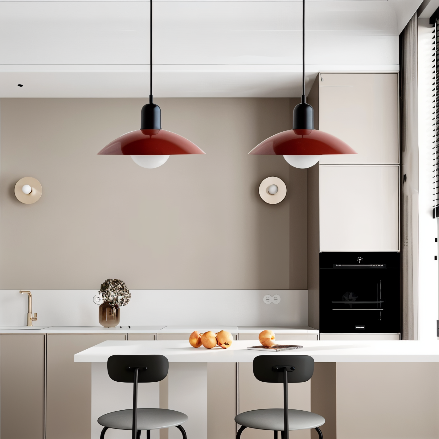 Macaron Pop Pendellampa - Livlig Bauhaus Kuppel Hänglampa