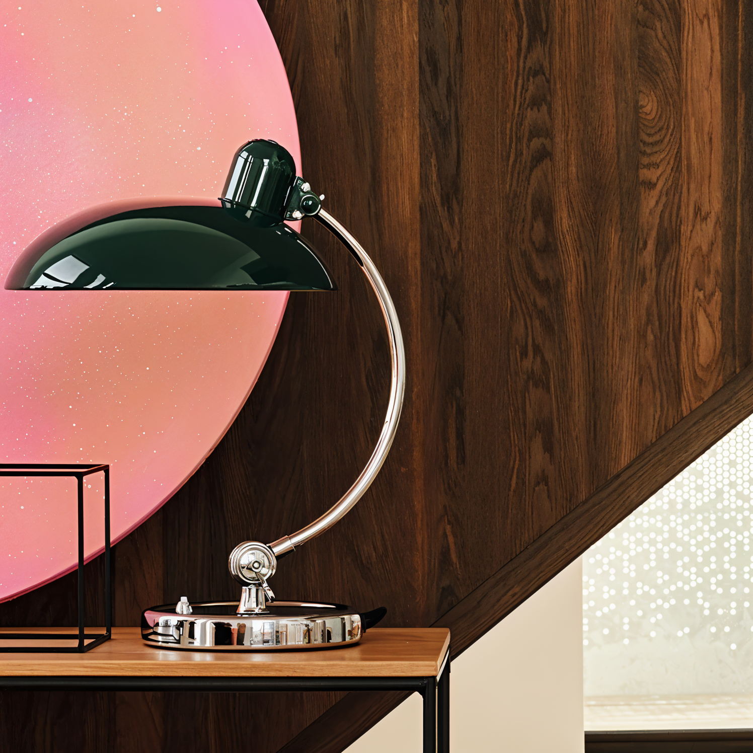 NostaChic bordslampa - Justerbar vintage järnkupol skrivbordslampa