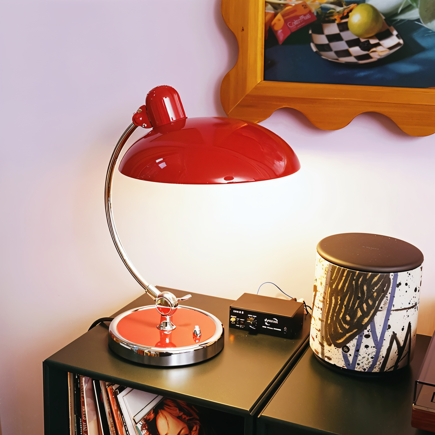NostaChic bordslampa - Justerbar vintage jÀrnkupol skrivbordslampa