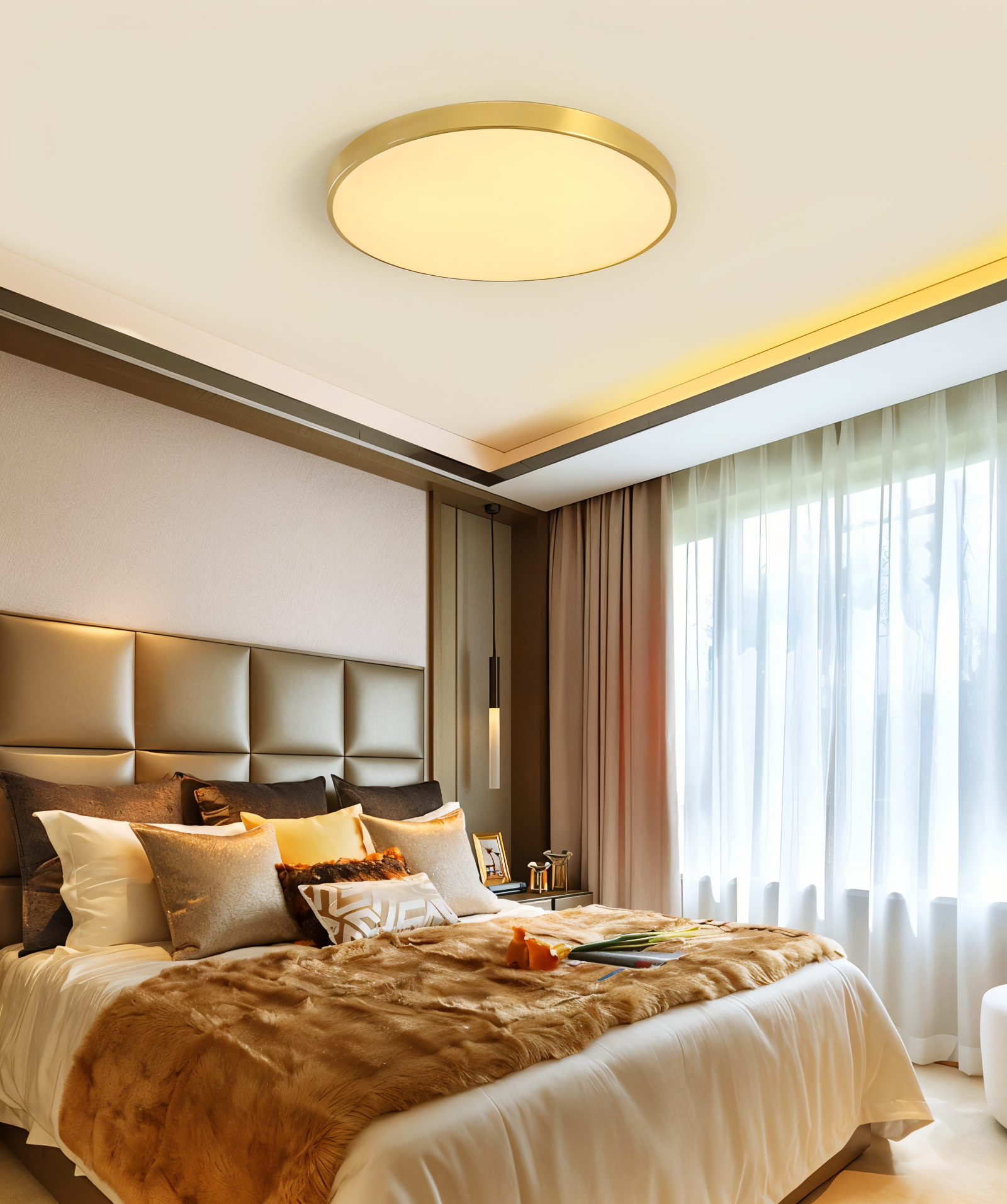 Orb Taklampa - Rund LED Taklampa - Macaron Takmonterad Lampa