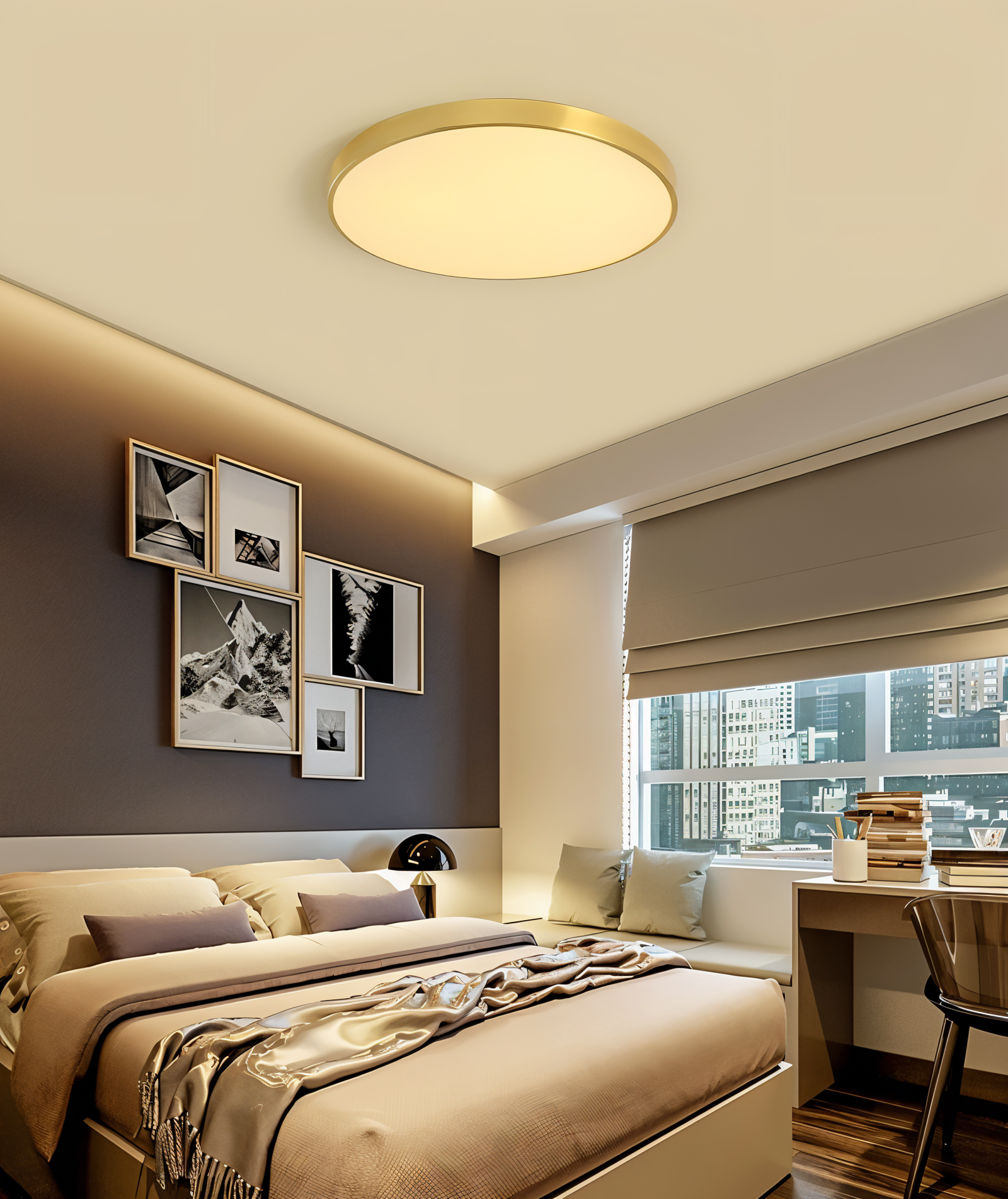 Orb Taklampa - Rund LED Taklampa - Macaron Takmonterad Lampa