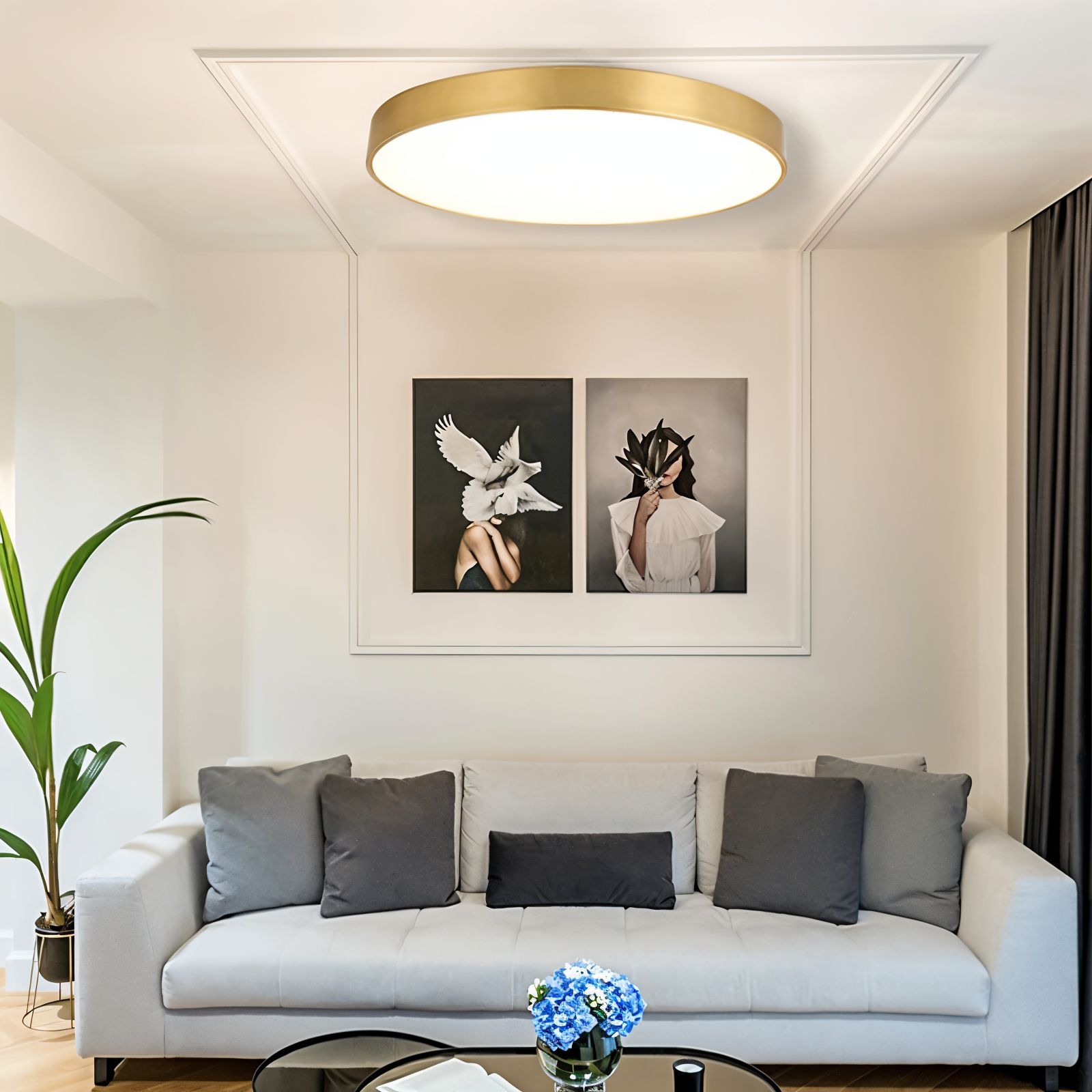 Orb Taklampa - Rund LED Taklampa - Macaron Takmonterad Lampa