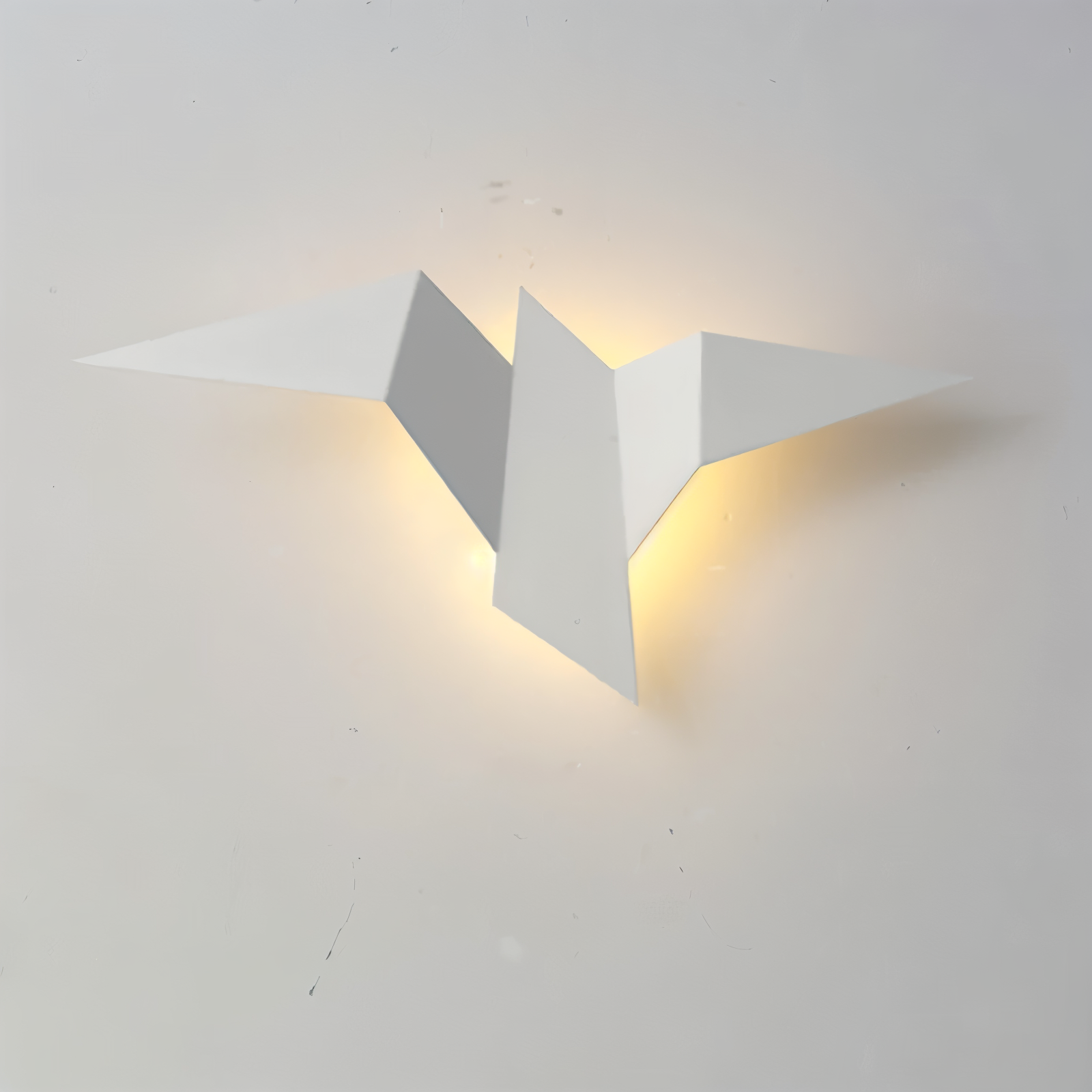 OriTori vägglampa - Geometrisk vägglampa med origamifågel - vägglampa i japansk stil