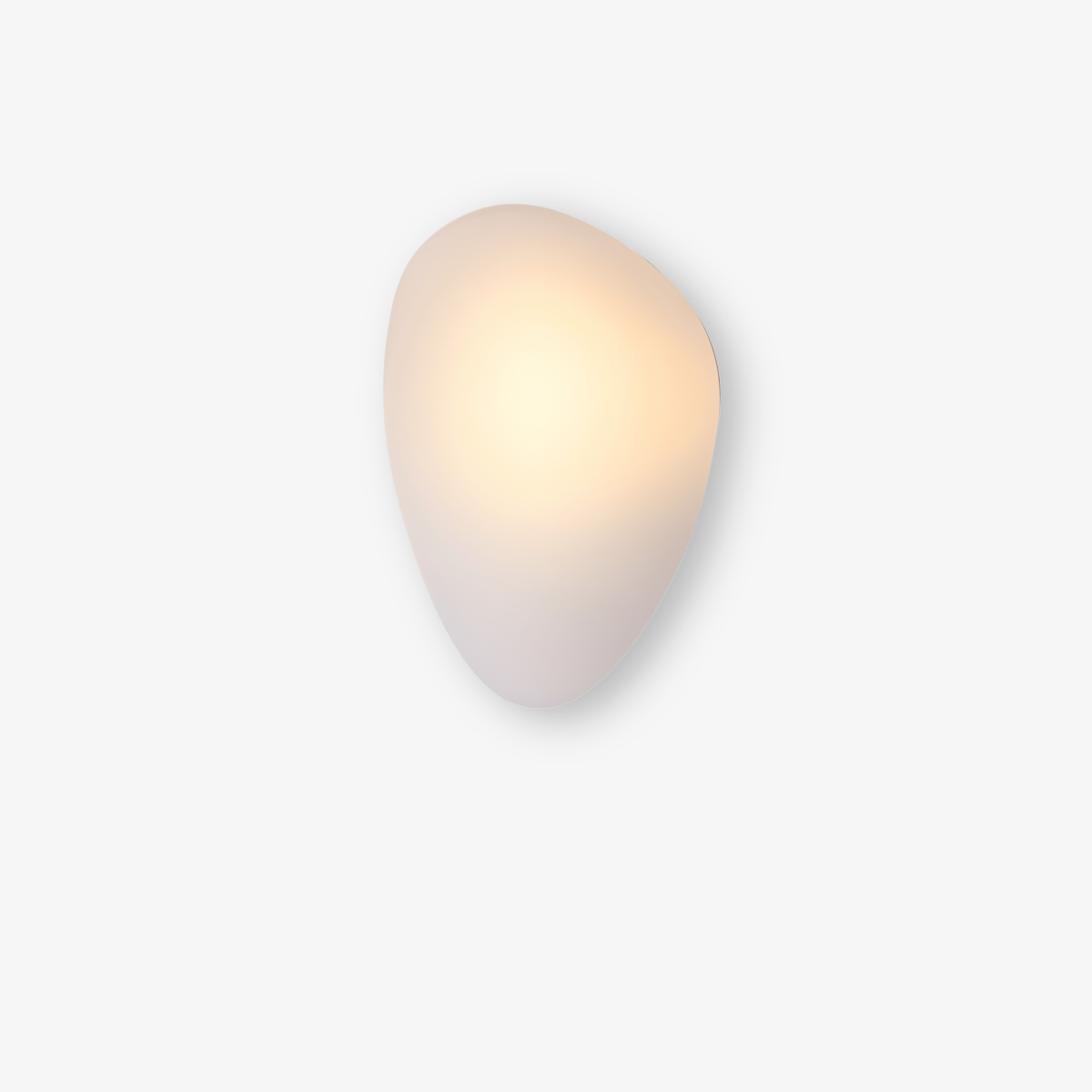 PebbleHue WallLight - Lysande LED-Vägglampa av Glas i Nordisk Stil