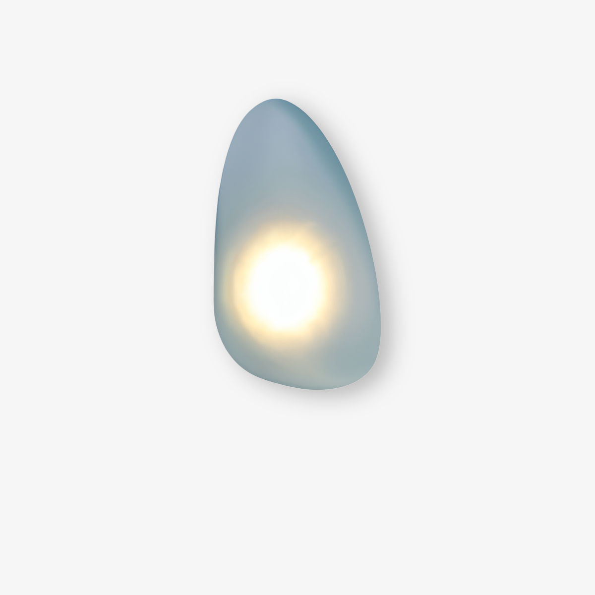 PebbleHue WallLight - Lysande LED-Vägglampa av Glas i Nordisk Stil