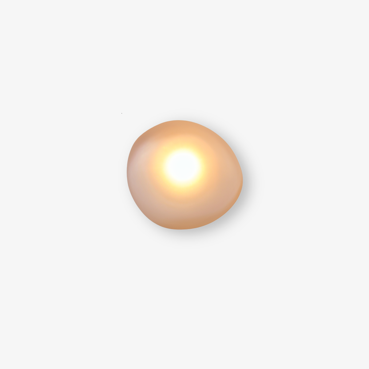 PebbleHue WallLight - Lysande LED-Vägglampa av Glas i Nordisk Stil