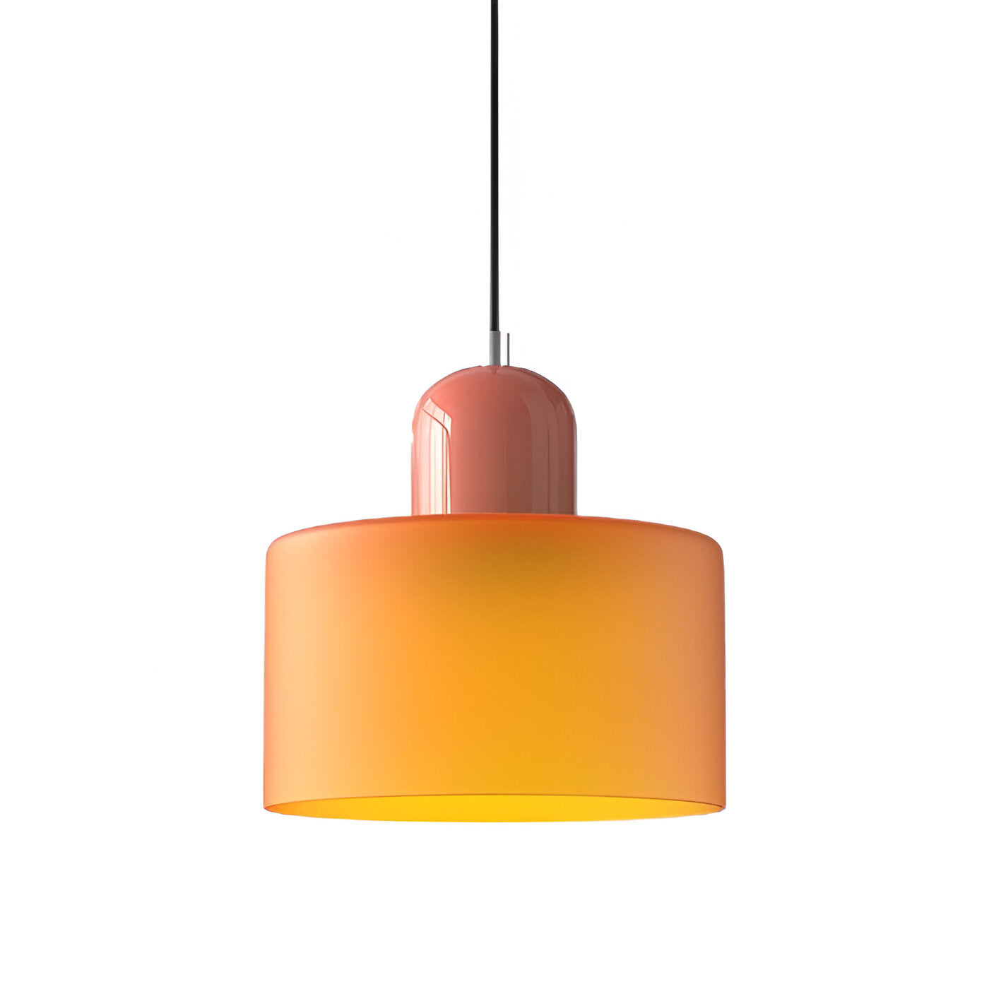 RadiantCyl Pendellampa - Färgglad Mini Cylindrisk Glas Hänglampa
