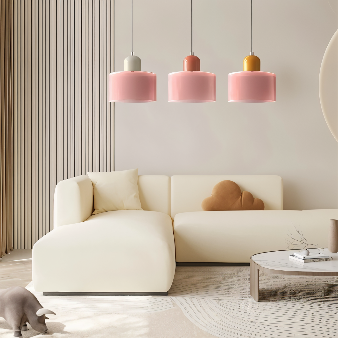 RadiantCyl Pendellampa - Färgglad Mini Cylindrisk Glas Hänglampa