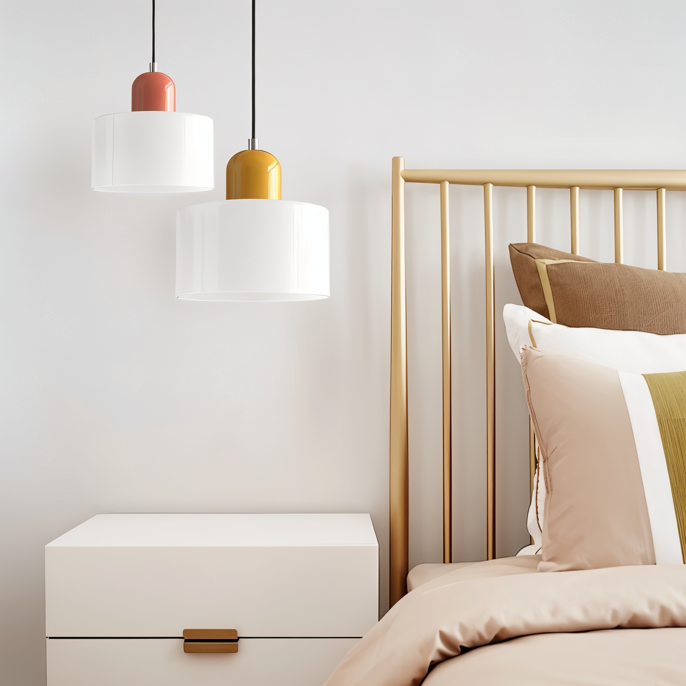 RadiantCyl Pendellampa - Färgglad Mini Cylindrisk Glas Hänglampa