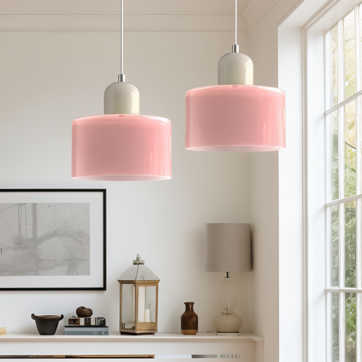 RadiantCyl Pendellampa - Färgglad Mini Cylindrisk Glas Hänglampa