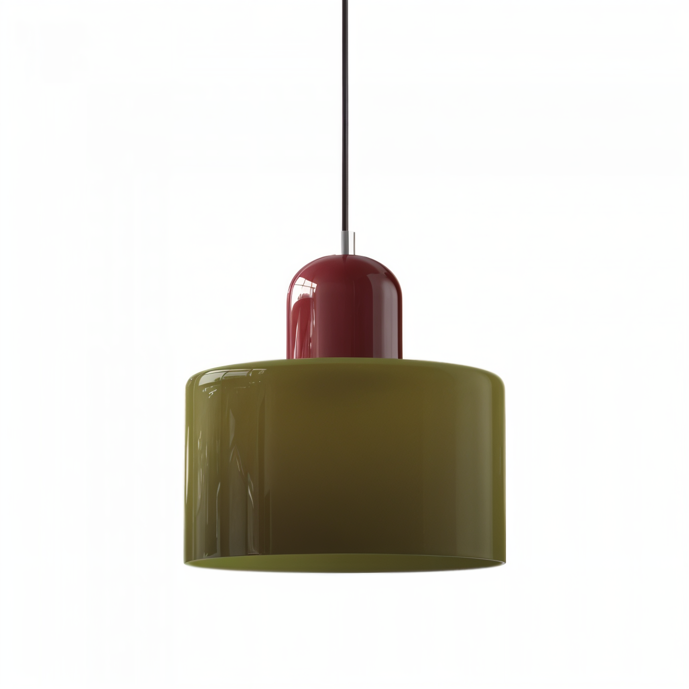 RadiantCyl Pendellampa - Färgglad Mini Cylindrisk Glas Hänglampa
