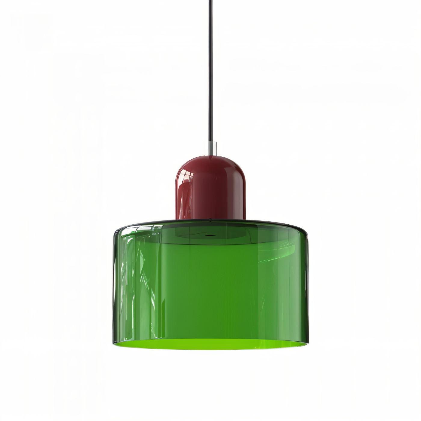 RadiantCyl Pendellampa - Färgglad Mini Cylindrisk Glas Hänglampa