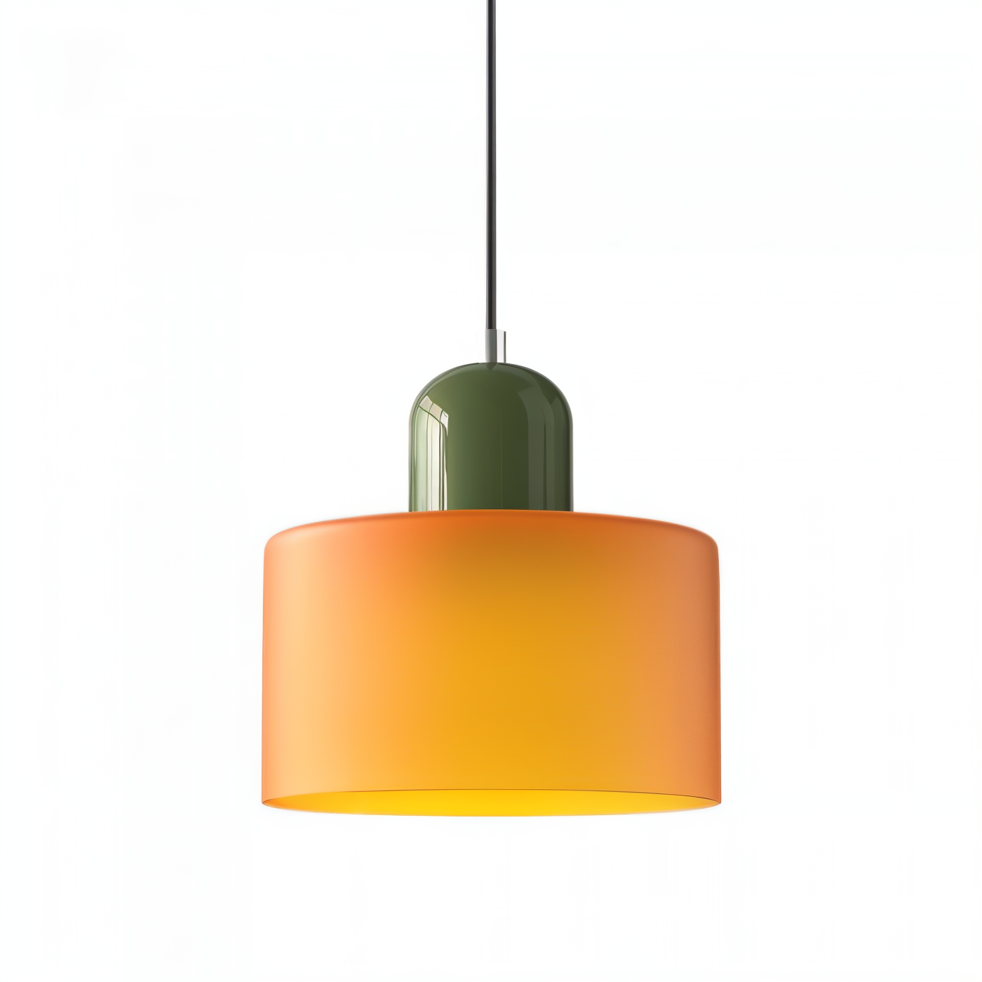 RadiantCyl Pendellampa - Färgglad Mini Cylindrisk Glas Hänglampa
