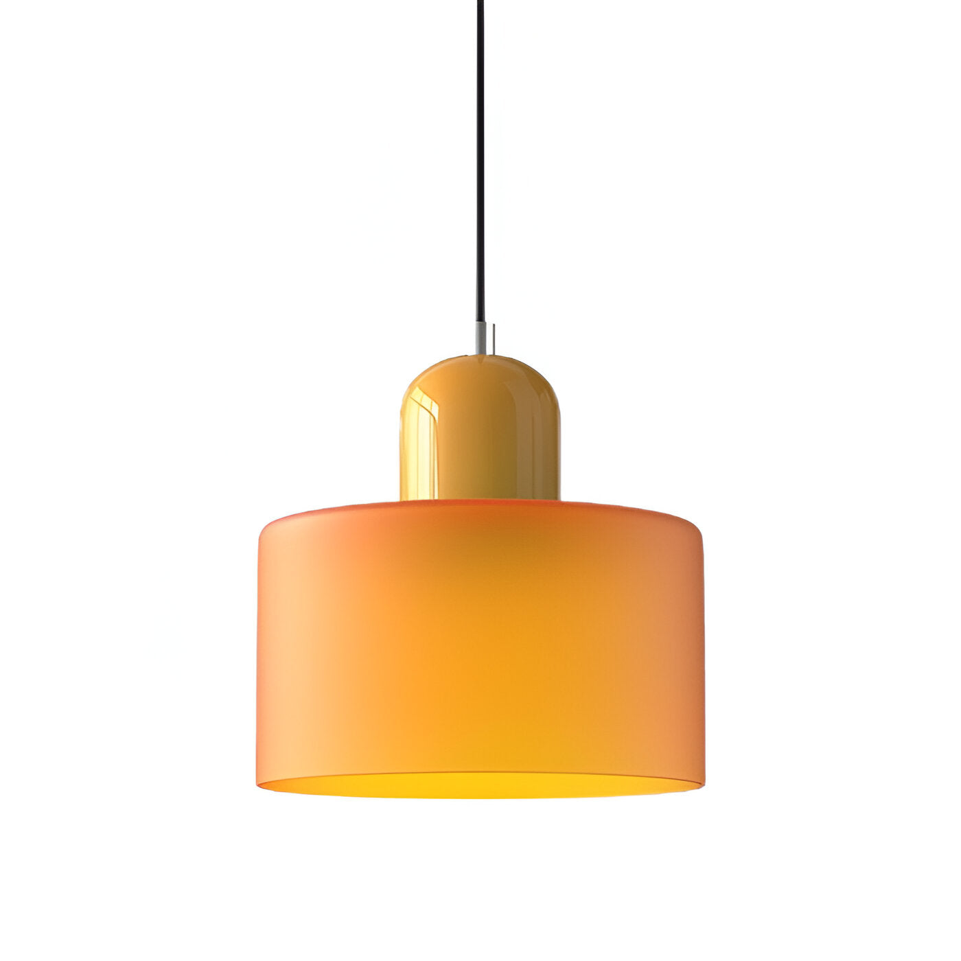 RadiantCyl Pendellampa - Färgglad Mini Cylindrisk Glas Hänglampa