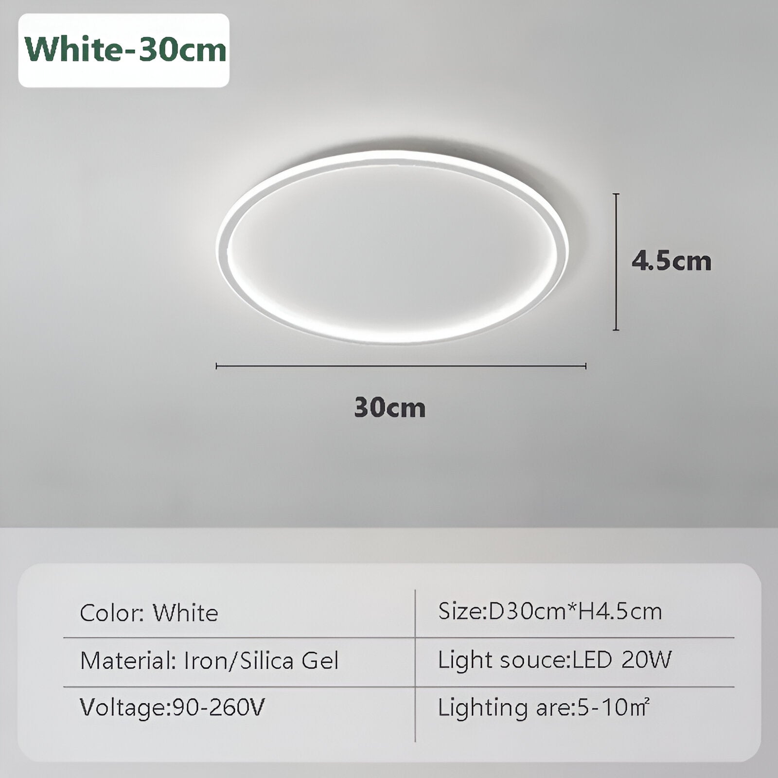 Radiant Orbit - Rund Dimbar LED-Taklampa