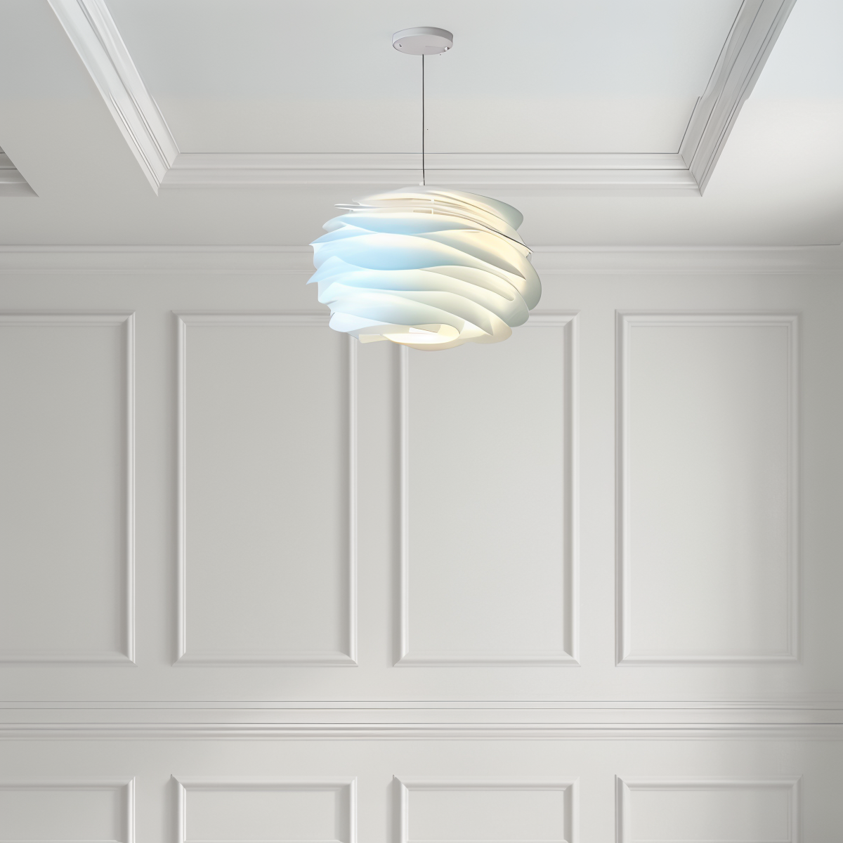 Rosy Pendellampa - Dekorativ PVC Floral LED Hänglampa för Sovrum