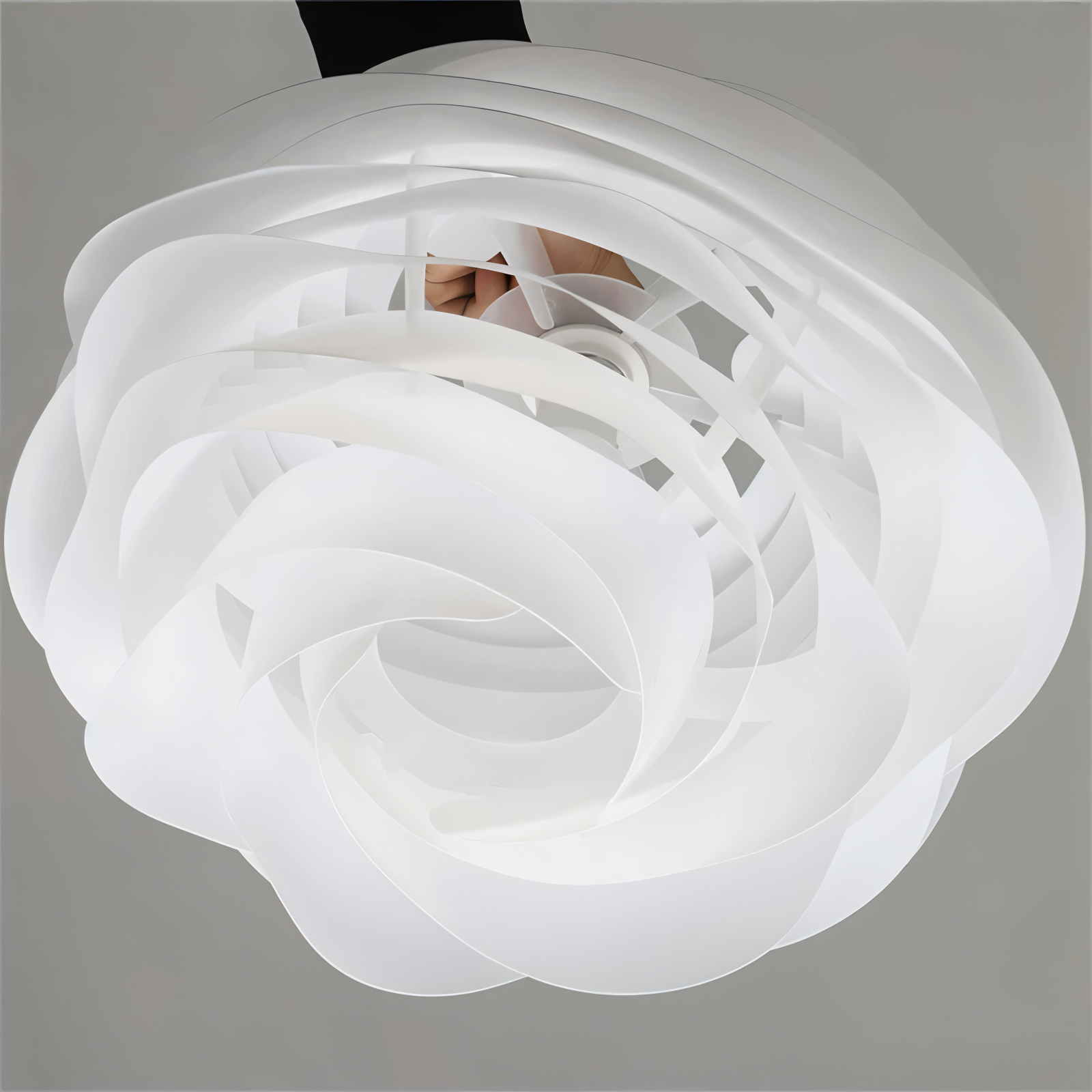 Rosy Pendellampa - Dekorativ PVC Floral LED Hänglampa för Sovrum