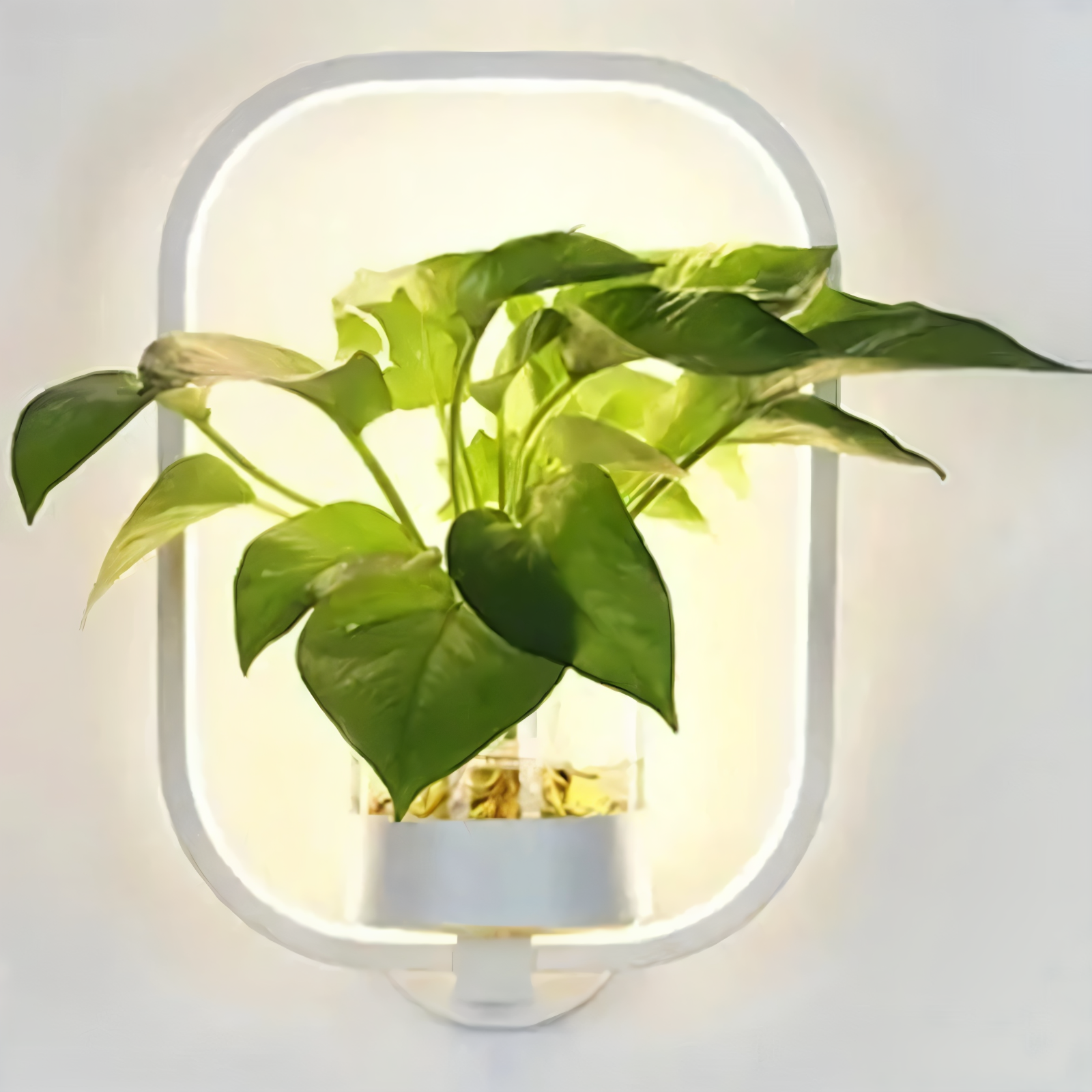 VerdantLume Vägglampa - Minimalistisk Vägglampa med Inbyggd Växthållare - Moderna Vägglampor LED