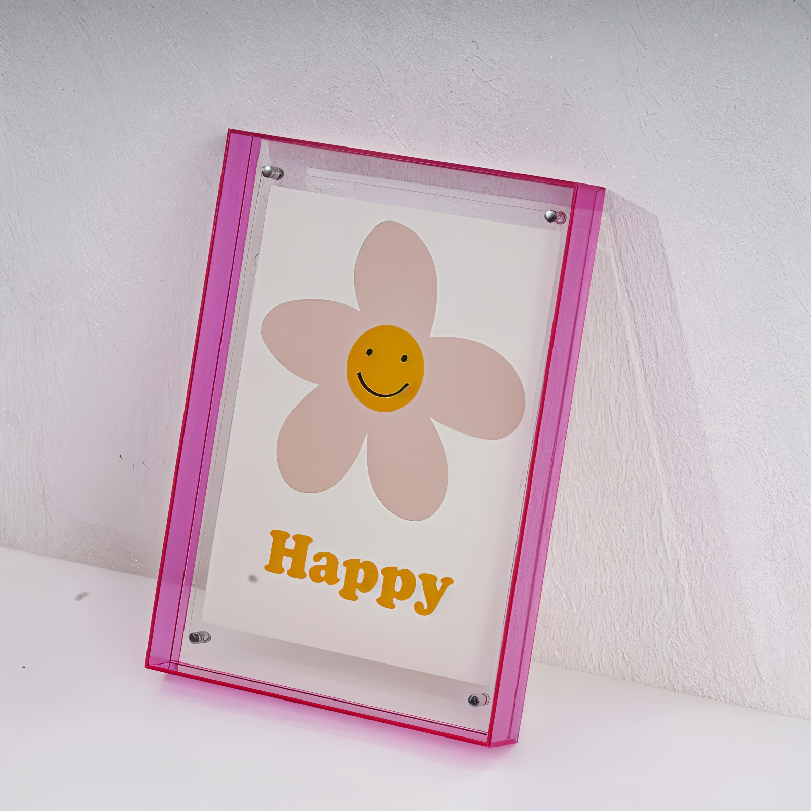 VividAcryl – Neon-Acryl-Fotoram i 80-talsstil