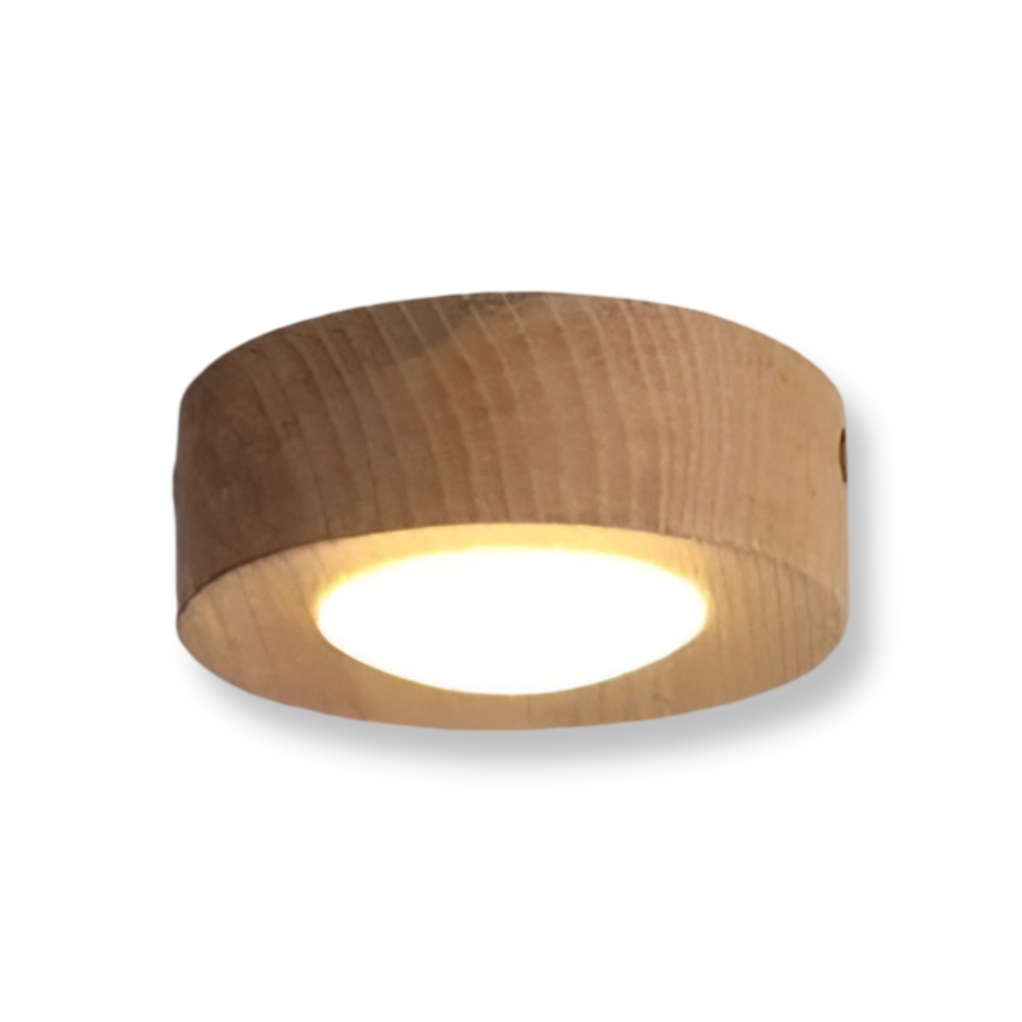 WoodSpot Taklampa - Valnöt Spotlights - LED Runda Taklampa