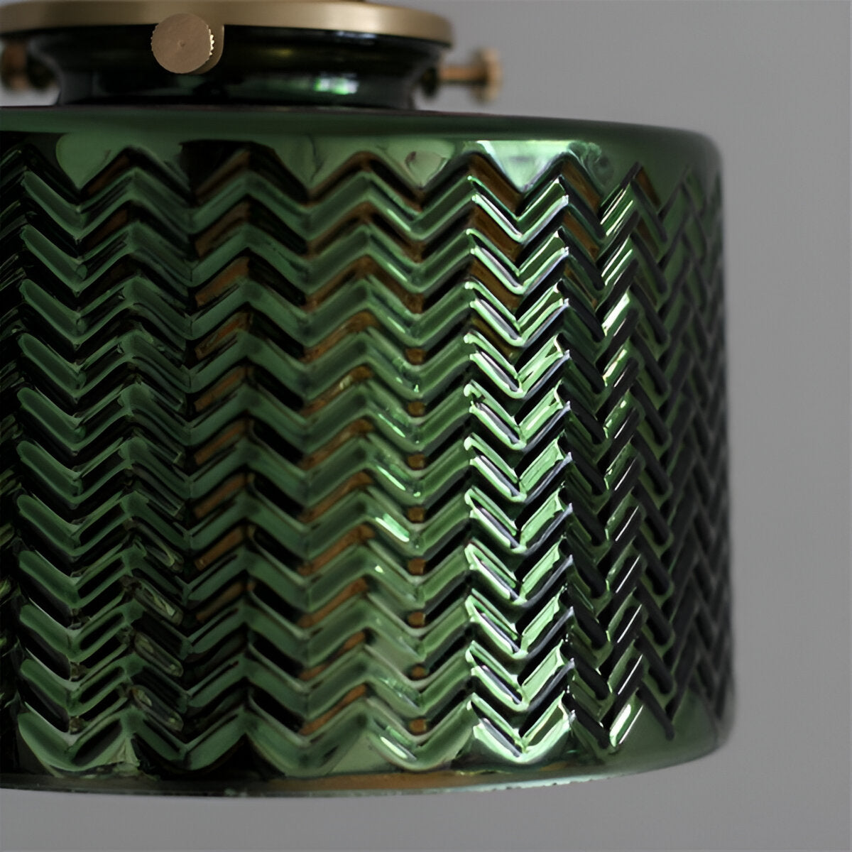 ZiGloss Vägglampa - Nordisk Klar/Grön Våglagd Glas Vägglampa - Justerbara Vägglampor LED