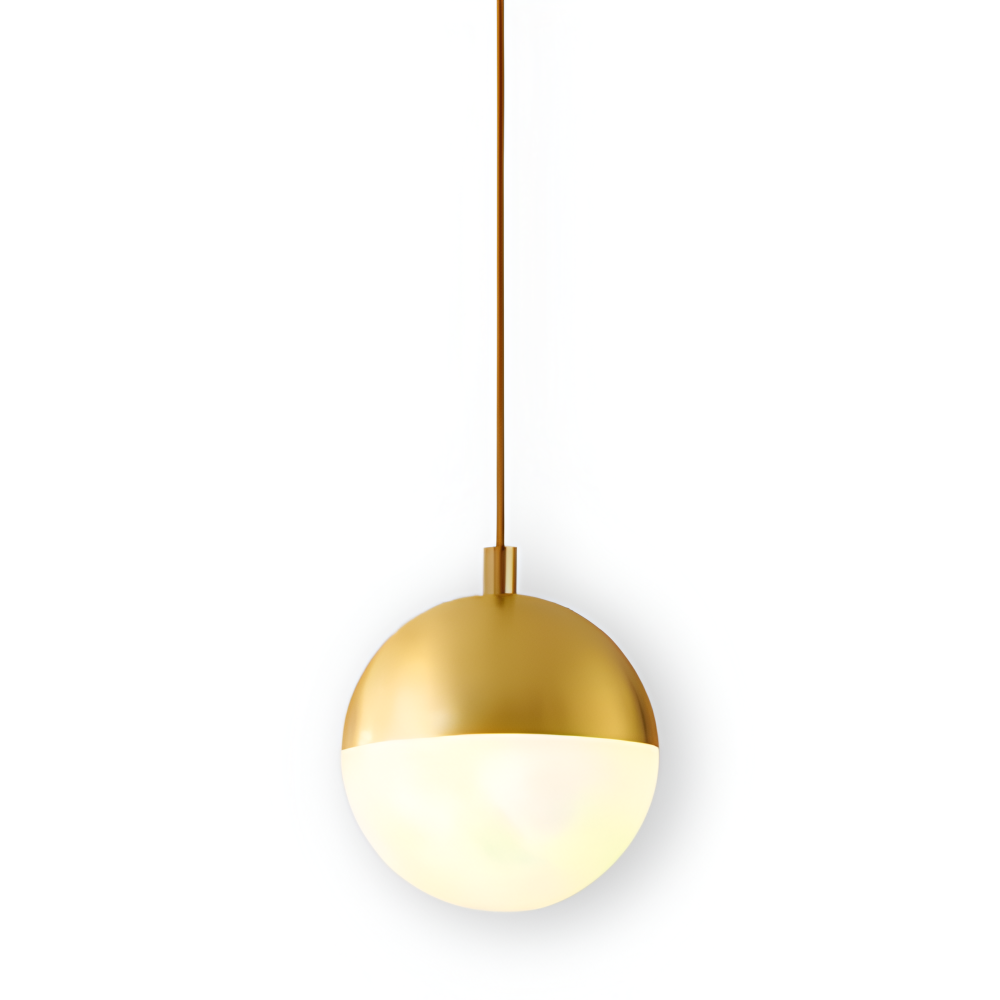 Illunaire Pendellampa - Kristallkula Hänglampa - Guld & Svart Hängande Lampa