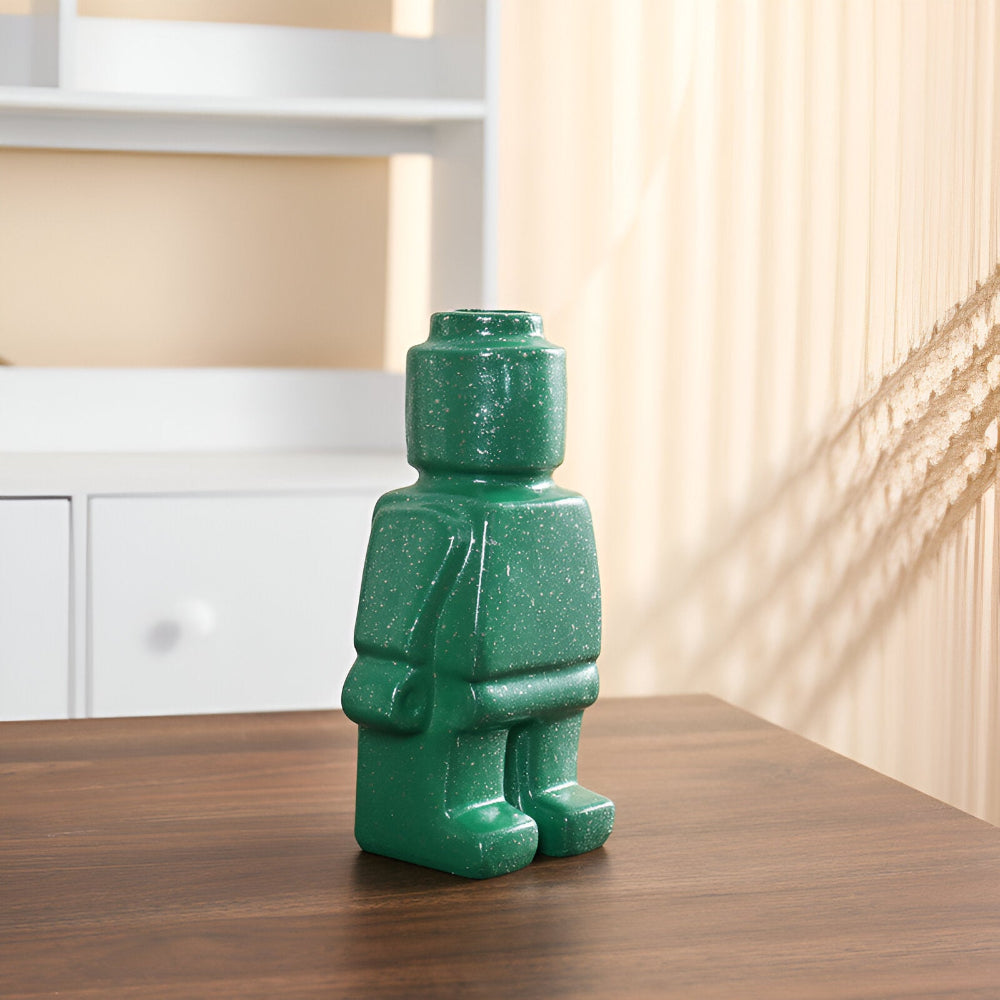 Innovativa Murade Växtkärl i Robotdesign - Dekorativ Lego Ornament för Inomhus- och Utomhusbruk