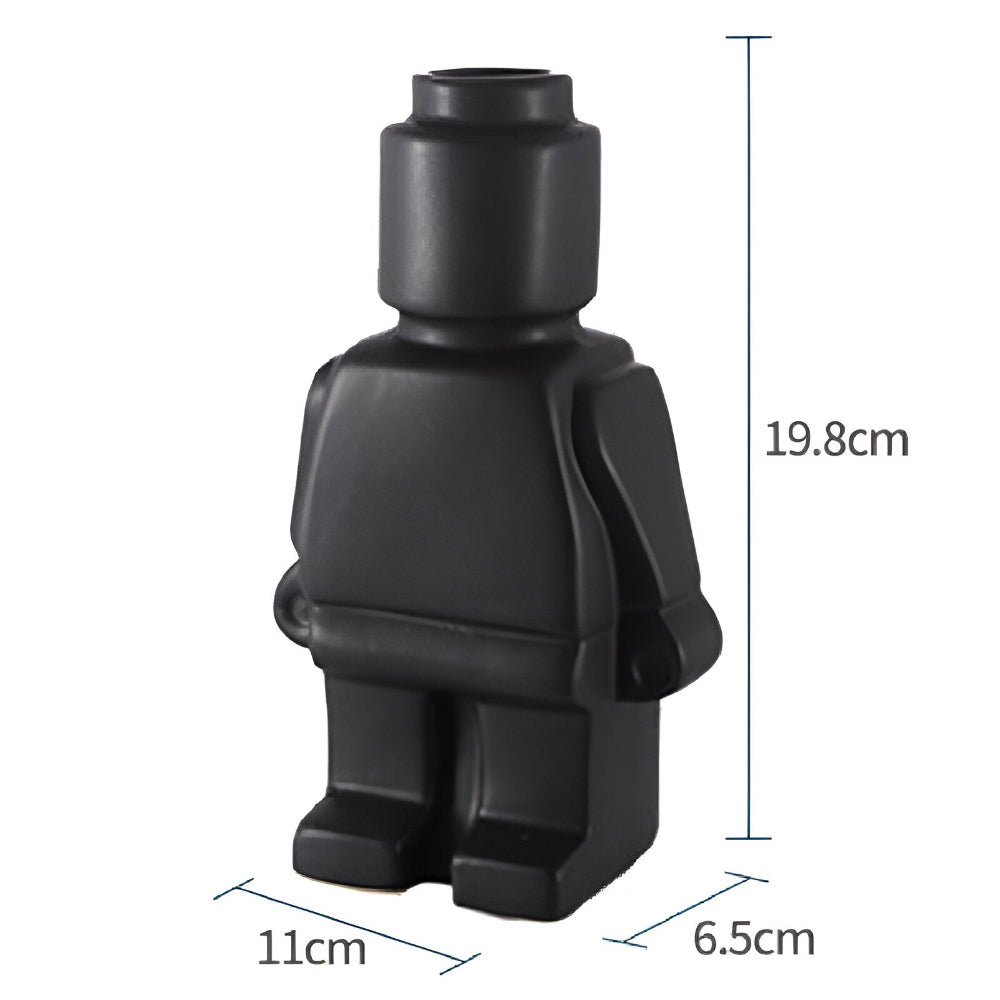 Innovativa Murade Växtkärl i Robotdesign - Dekorativ Lego Ornament för Inomhus- och Utomhusbruk