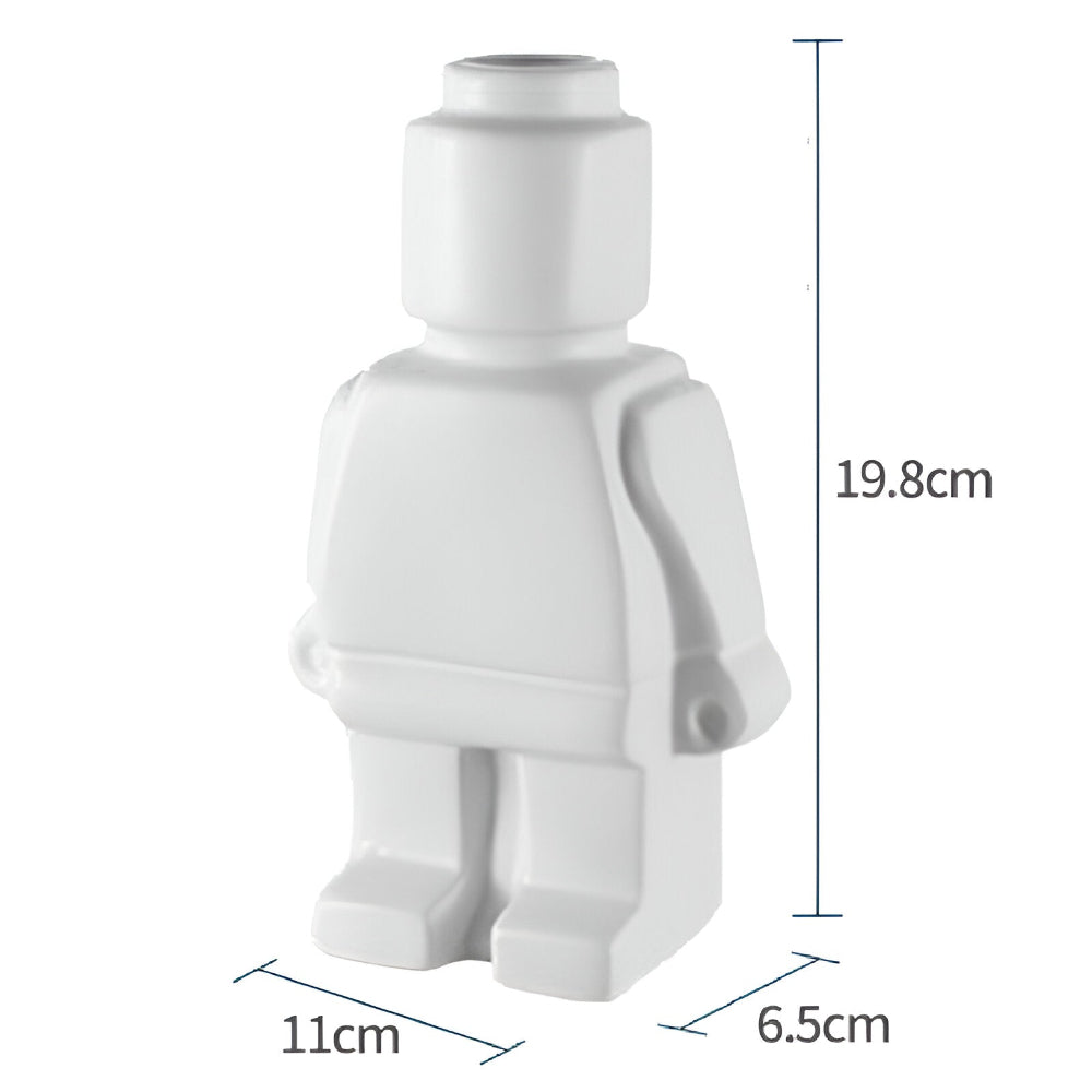 Innovativa Murade Växtkärl i Robotdesign - Dekorativ Lego Ornament för Inomhus- och Utomhusbruk