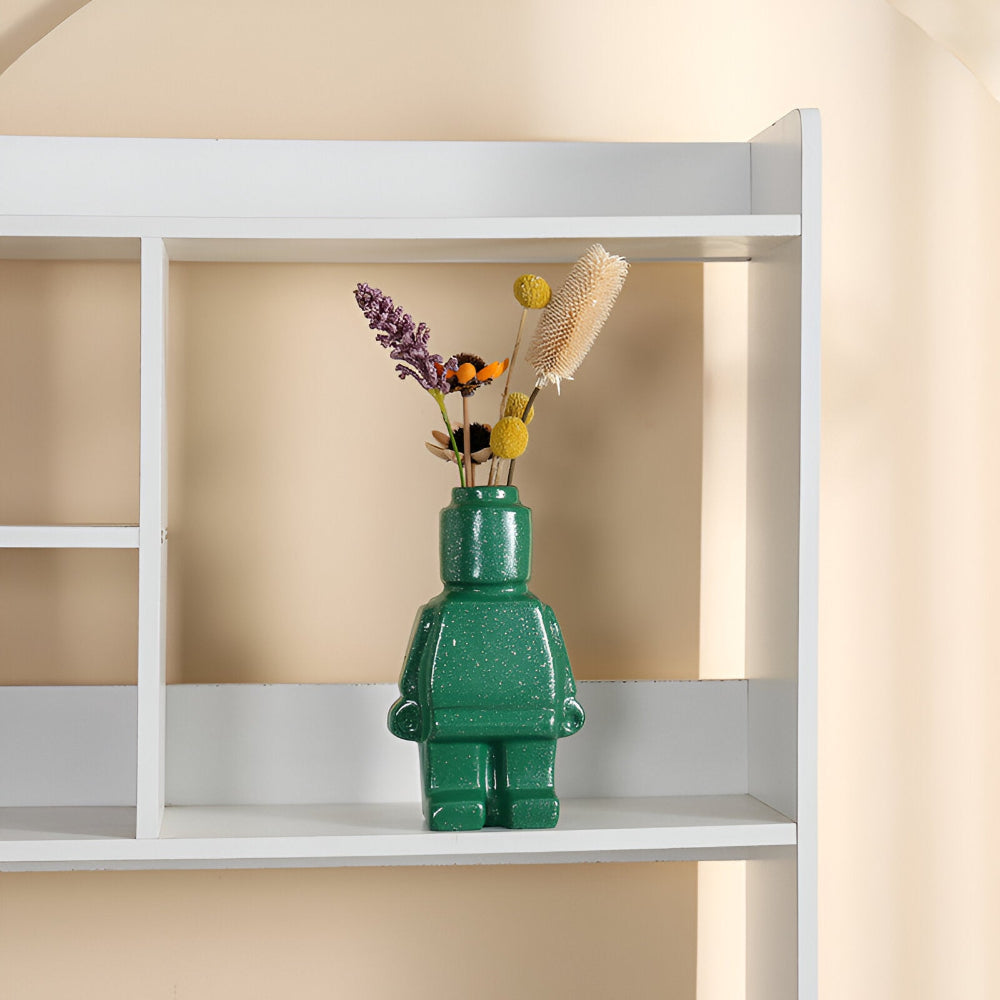 Innovativa Murade Växtkärl i Robotdesign - Dekorativ Lego Ornament för Inomhus- och Utomhusbruk